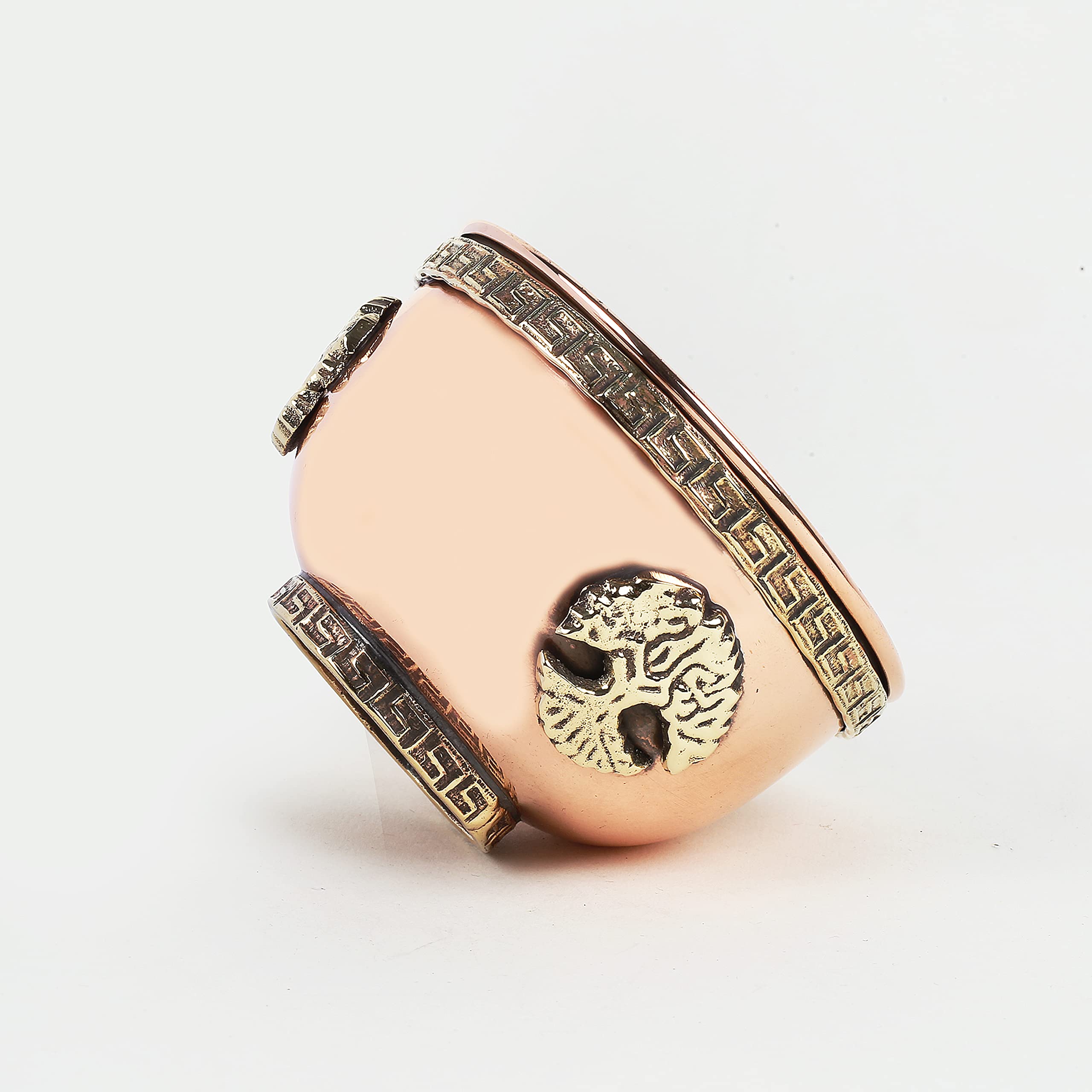 Indian Consigners Small Altar Witchcraft Serving, Offering or Smudging Bowl Copper Home Decore Incence Holder (Tree Of Life Bowl)