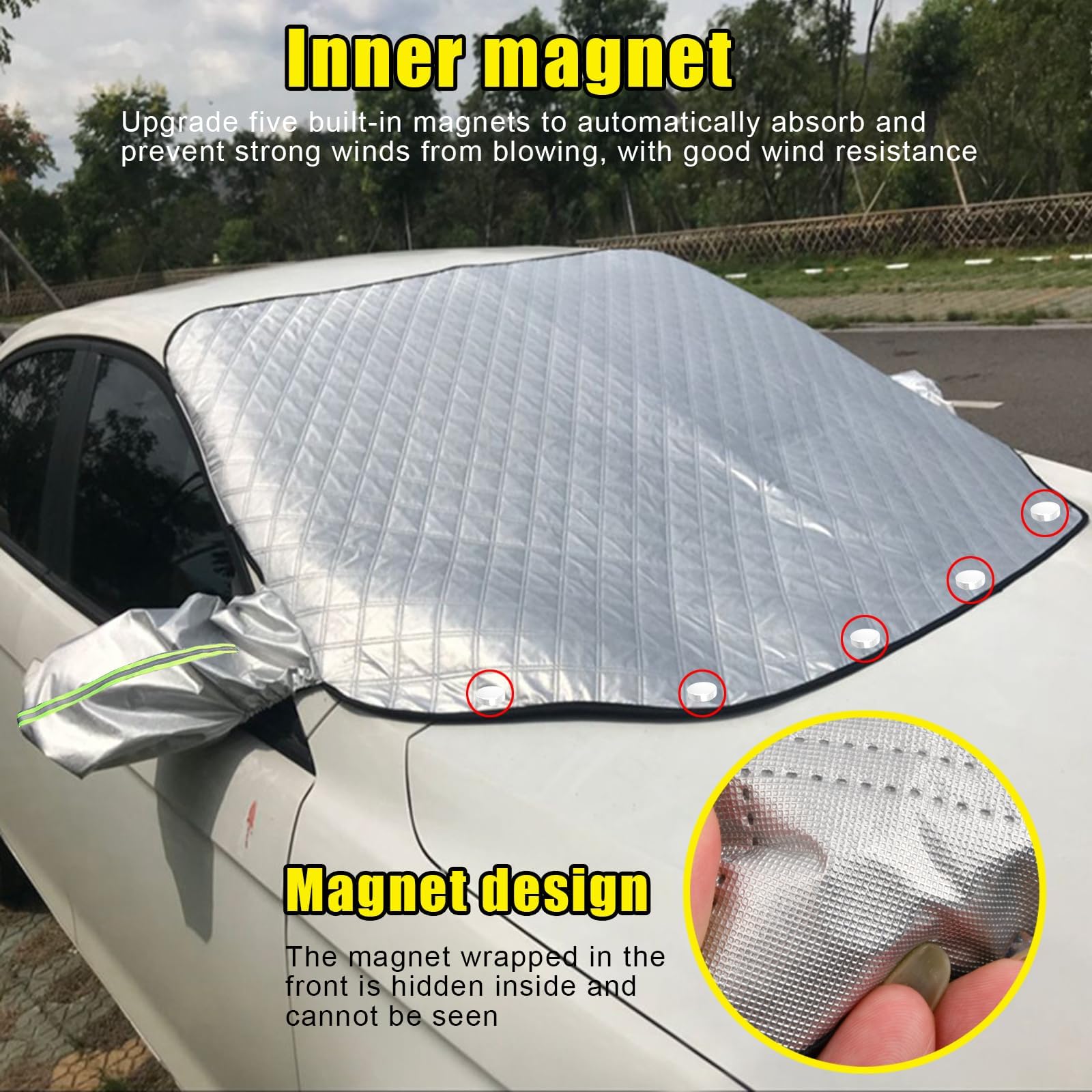 Couverture Pare Brise Voiture Pour Peugeot Expert 2000-2019 2020 2021 2022 2023 2024, Couverture Neige De Pare Brise, Anti Givre Glace UV Pluie, Voiture Accessoires,B