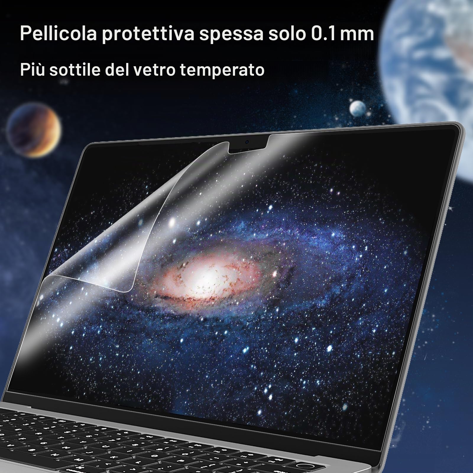 2 Pz Pellicola Protettiva Proteggi Schermo per MacBook Pro 14 pollici (M5-M1) Chip (2026-2021) A3426 A3427 A3434 A3112 A3401 A3185 A2918 5H HD Antigraffio