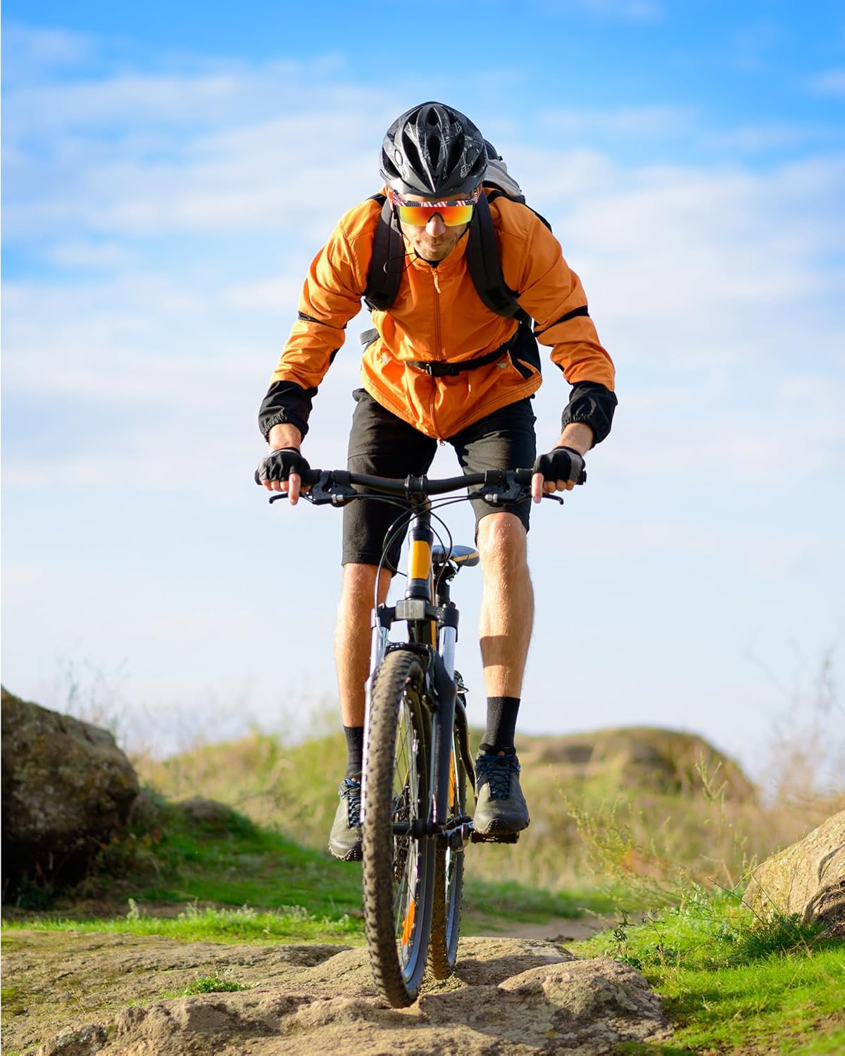 Frienda 3 Pairs 4th of July 80s 90s Retro Semi Rimless Sunglasses American USA Flag Sunglasses Zigzag Glasses for Men Women - Image 6