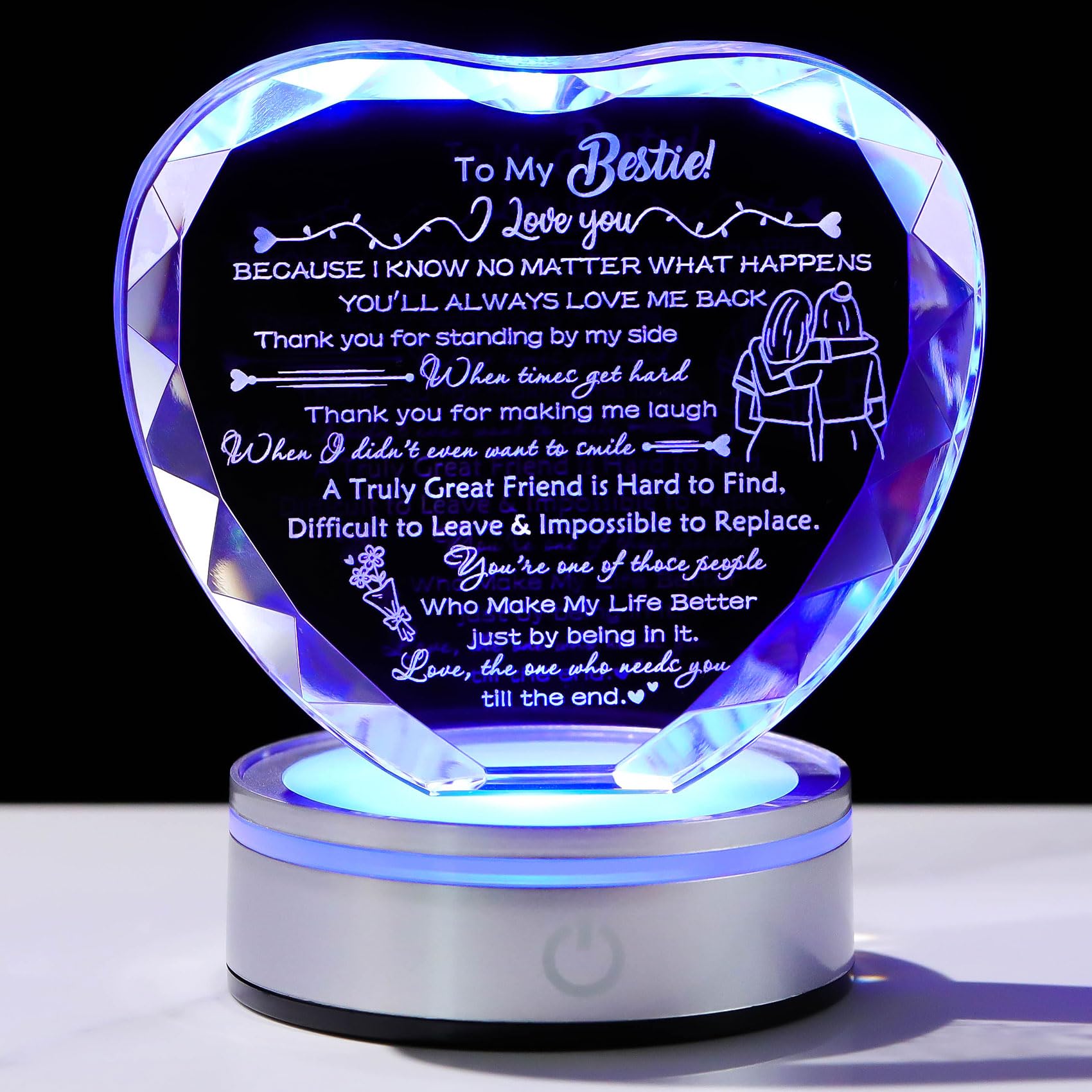 Movdyka Bestie Crystal Keepsake