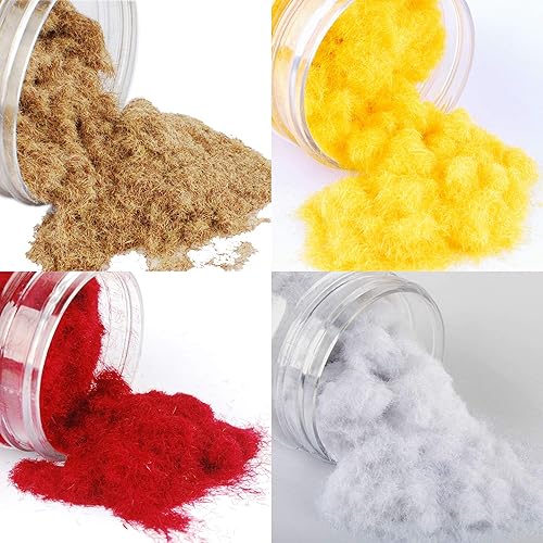 Miniatura 3 de NWFashion 8 bandadas estáticas de la dispersión del apósito de la hierba de X 20G para el material micro del paisaje