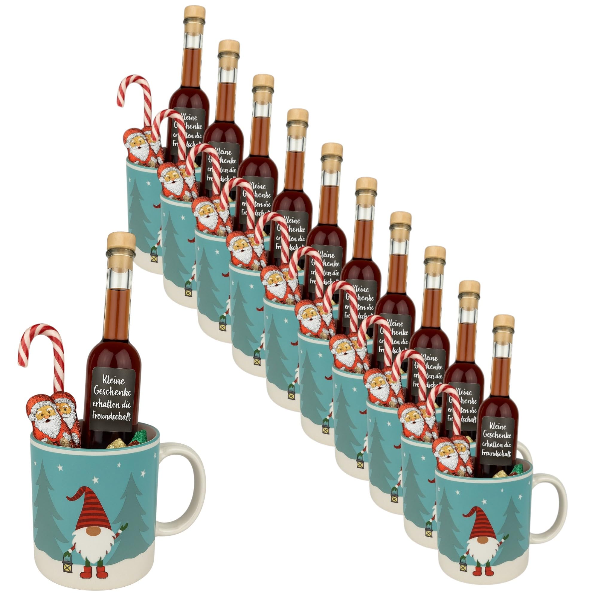 10x Geschenk 17 / Kunden- und Mitarbeitergeschenk für Frauen/Geschenke/Auswahl/Weihnachten/Nikolaus