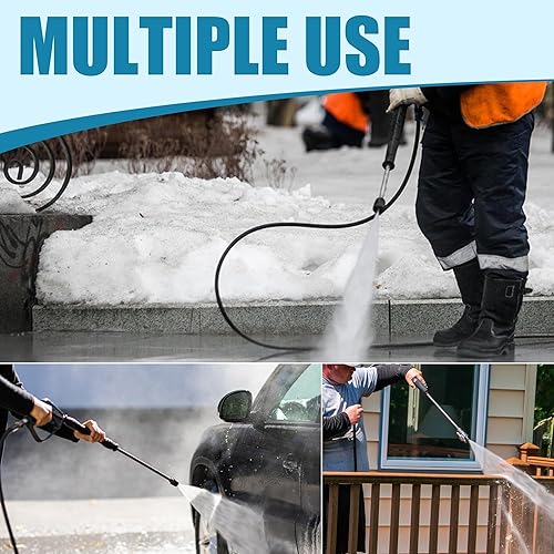 Miniatura 6 de JOEJET Accesorios de conexión rápida para lavadora a presión de 14", adaptador de lavadora a presión de acero inoxidable, enchufe de desconexión