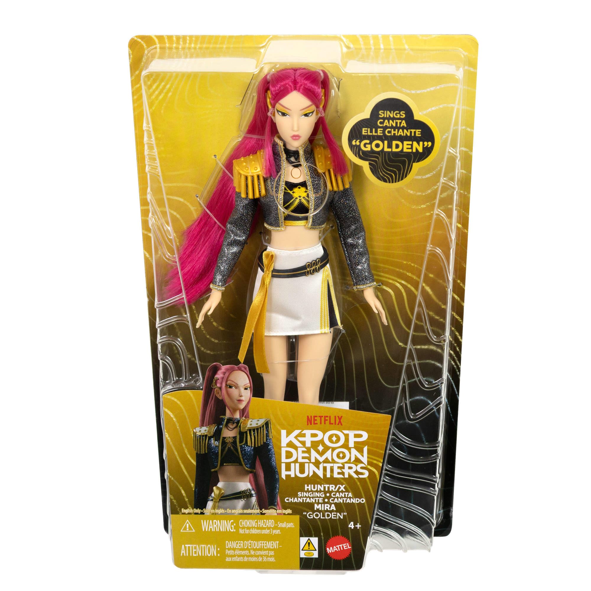 Mattel KPop Demon Hunters HUNTR/X Mira „Golden” śpiewająca lalka