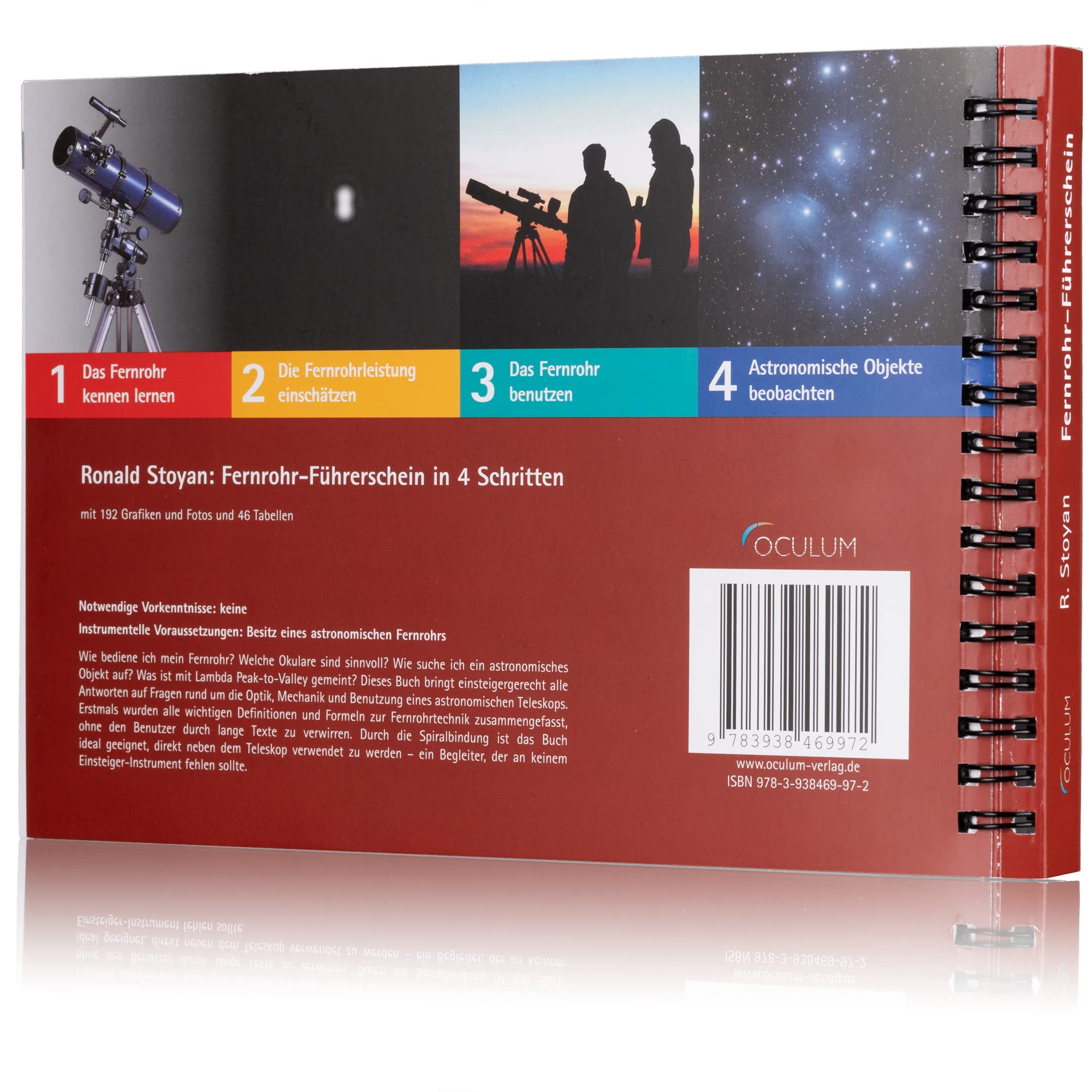 Oculum Verlag, Ronald Stoyans Astronomie-Buch für Einsteiger ''Fernrohr-Führerschein in 4 Schritten'' (Deutsch)