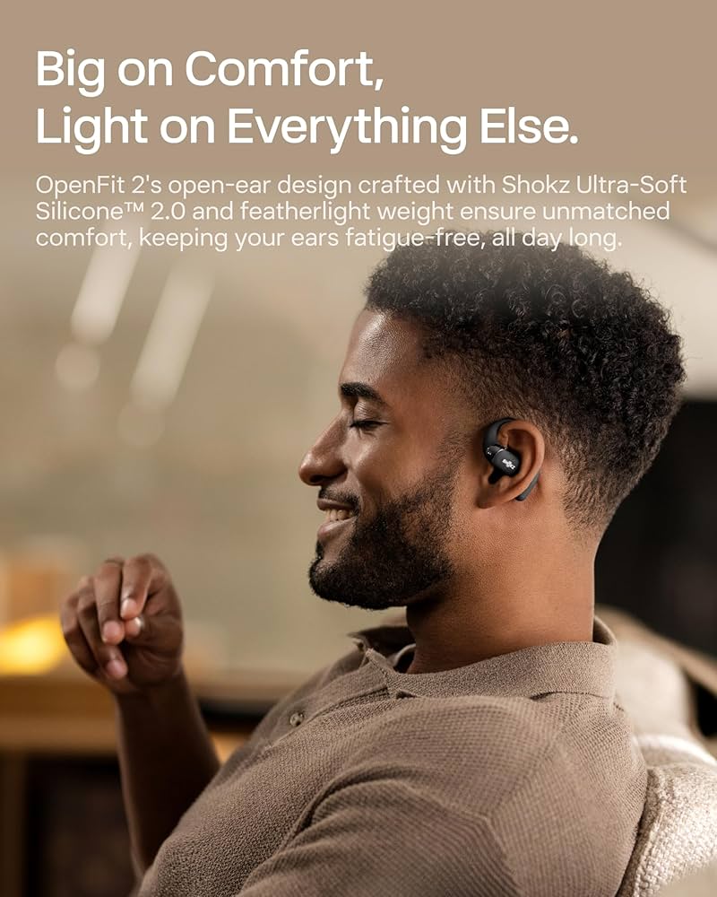 Amazon.com: SHOKZ New OpenFit 2 Open-Ear Headphones, True