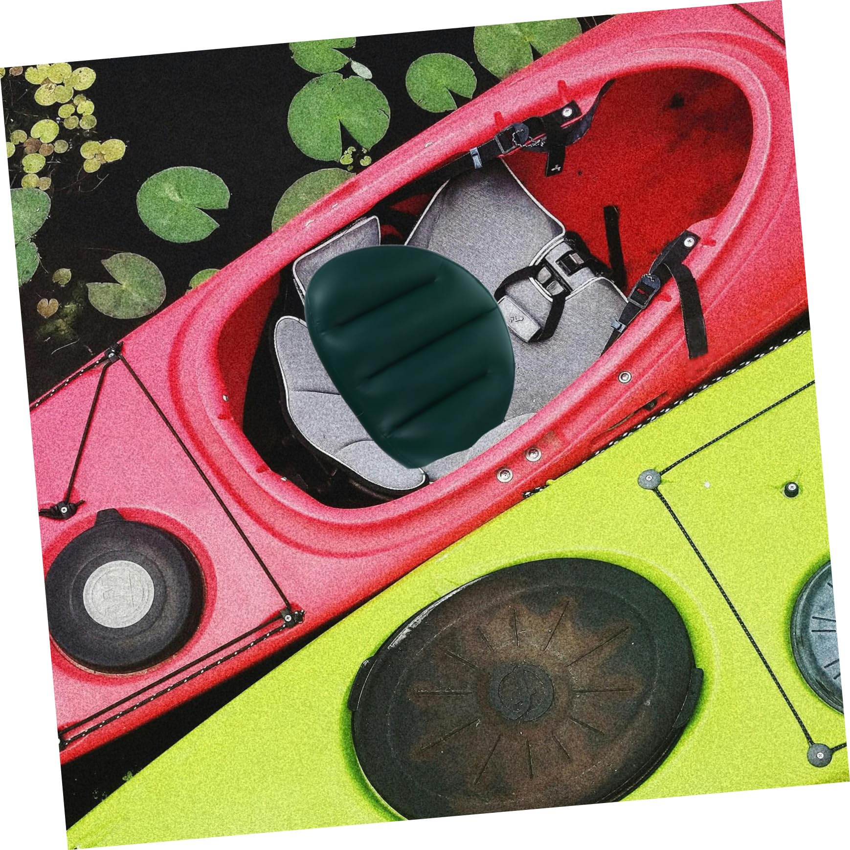 Toddmomy Inflatable Boat Cushions High-Resilient PVC Back Cushion for Paddling Adventures