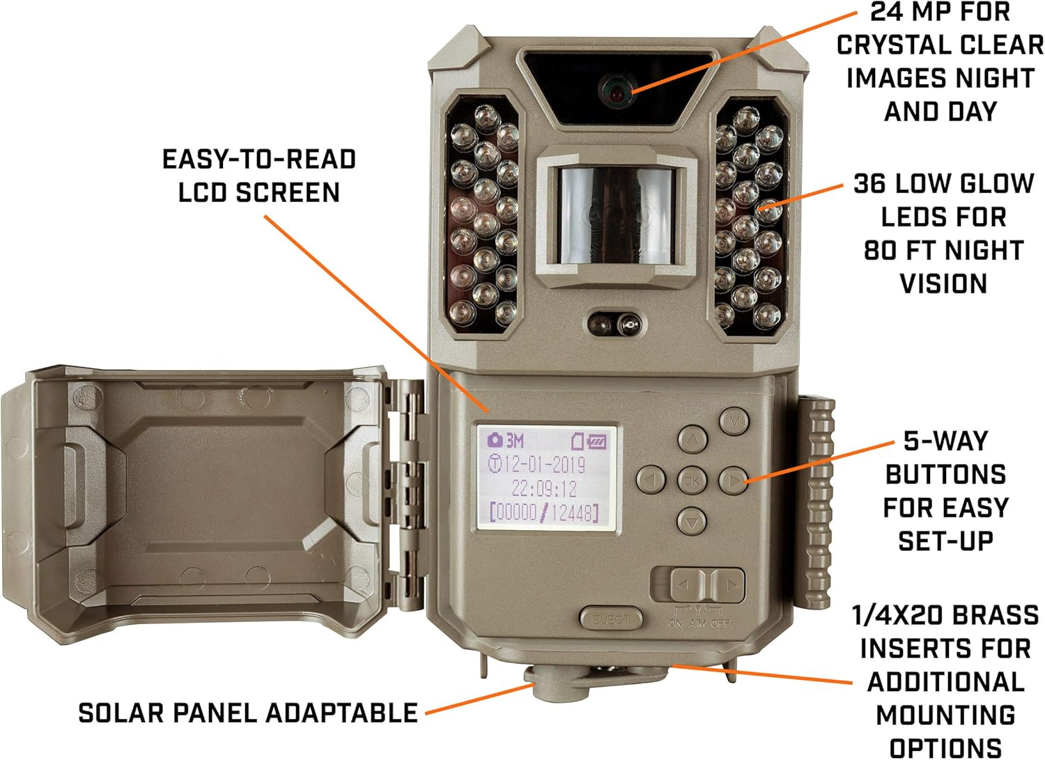 Lowest Price Bushnell by Primos Prime Trail Camera Combo_24MP_LowGlow_119932CB, Brown