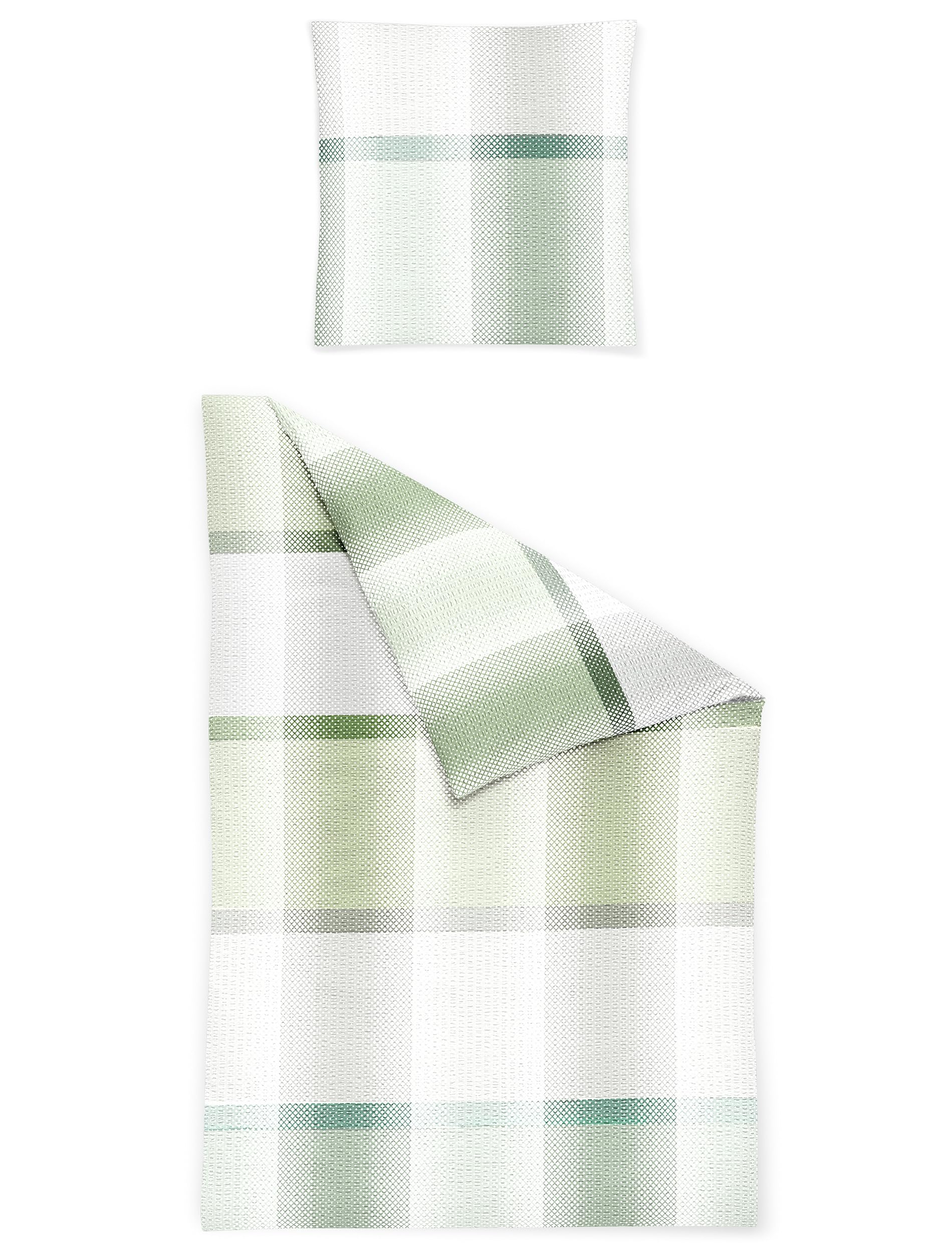 Bierbaum Pościel 4121, kora, zaprojektowana w Niemczech, zielona 30, 135 x 200 + 80 x 80 cm