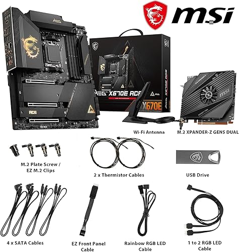 Vista 21 de MSI PRO X670-P WiFi ProSeries Placa base (AMD AM5, DDR5, PCIe 4.0, SATA 6Gb/s, M.2, USB 3.2 Gen 2, Wi-Fi 6E, HDMI/DP, ATX)