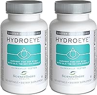 Vista 9 de ScienceBased Health HydroEye Suplemento para ojos secos – Fórmula clínicamente probada con GLA y Omega-3 – Apoya una película lagrimal saludable