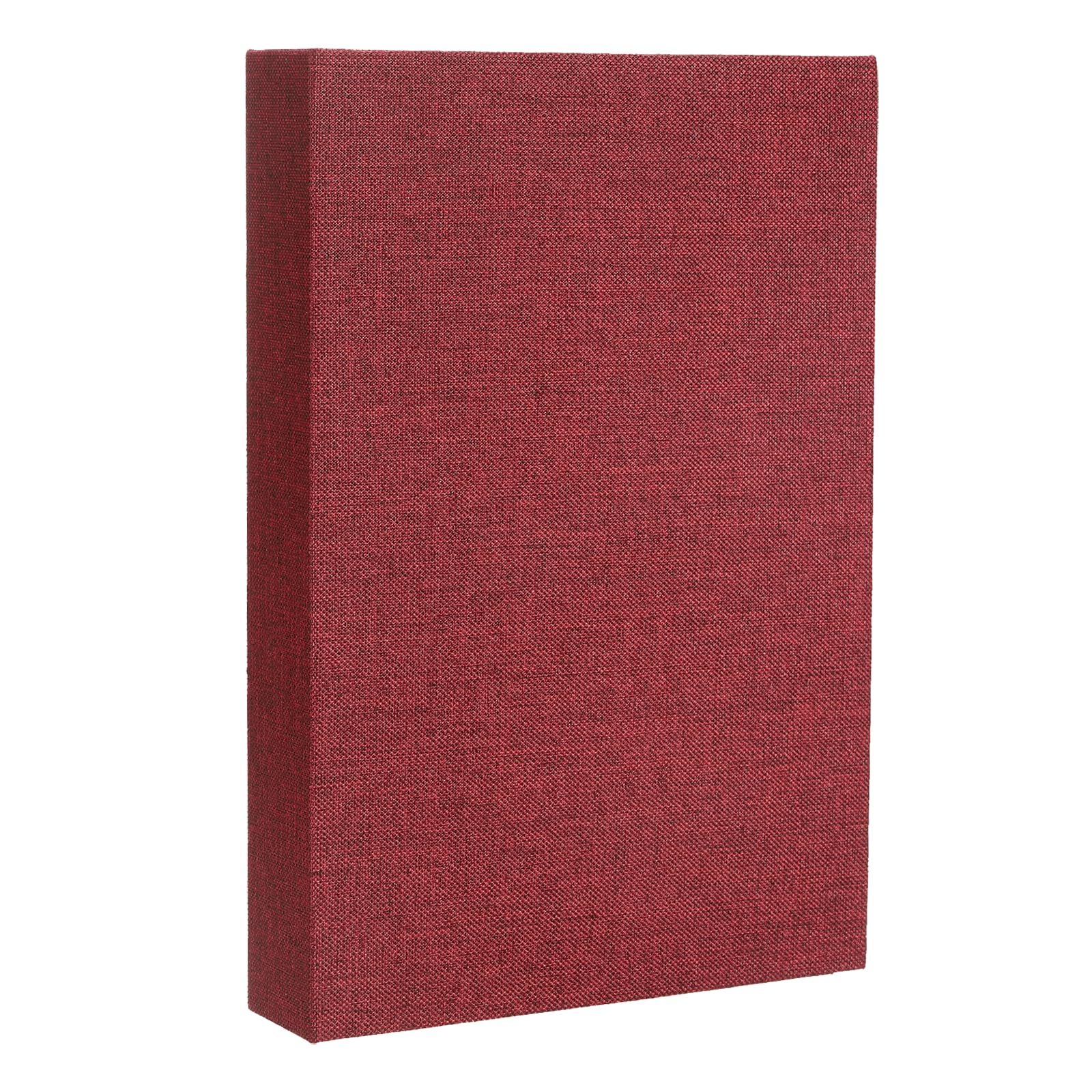 Livre decoratif esthetique bordeaux en lin idee cadeau maison originale