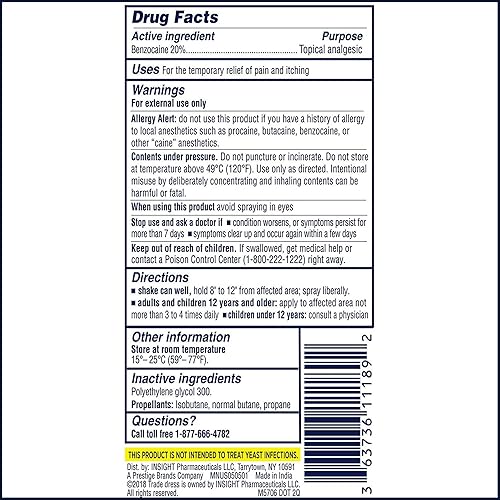 Miniatura 2 de Monistat Instant Itch Relief for Women, Feminine Care Spray, for Relief from Intense Vaginal Itch, 2 Oz