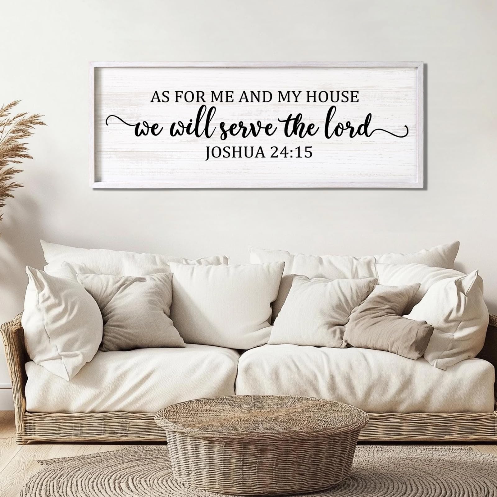 Rustic Wall Art As For Me And My House We Will Serve The Lord Wall Sign ...