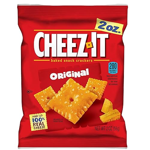CHEEZ-IT Galletas horneadas, galletas originales, bolsas de 2 onzas (paquete de 60) disponible en Yaxa Venezuela