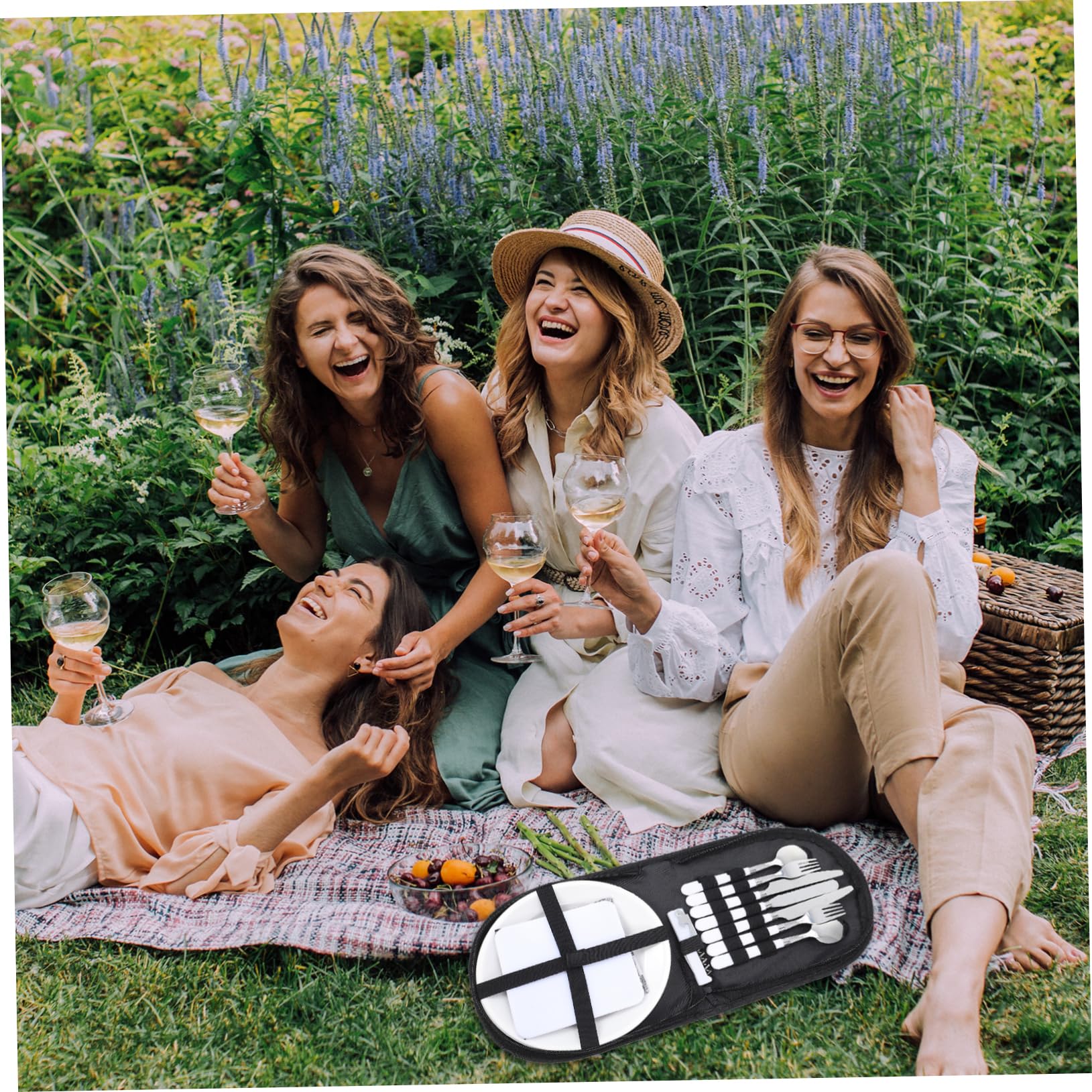 Happyyami 1set Utensili Inossidabile Kit Picnic Portatile Per Per Escursioni e Attività Outdoor e