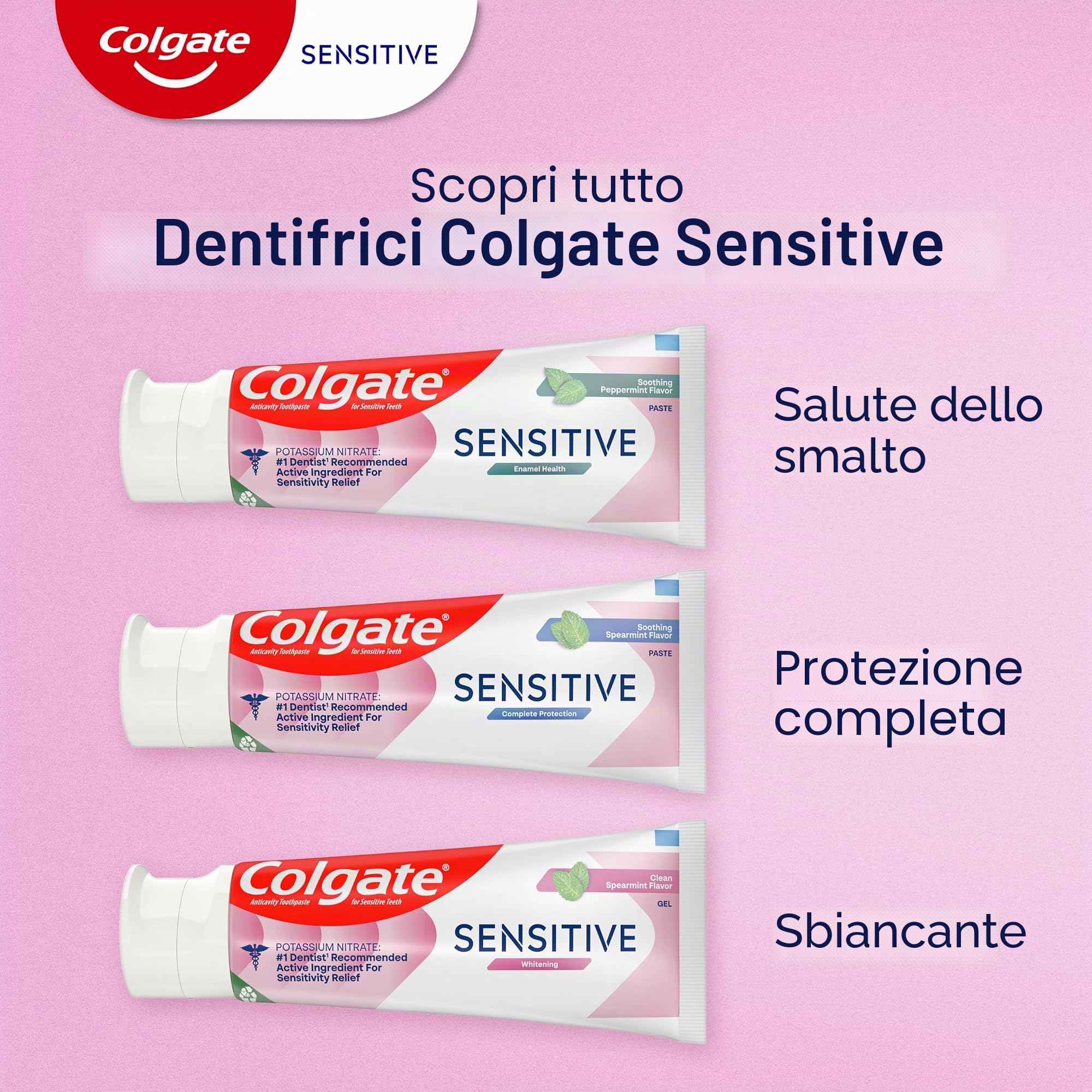 Colgate Colgate Sensitive Whitening Maximum Strength Dentifricio menta fresca, menta fresca, 170 g (confezione da 3)
