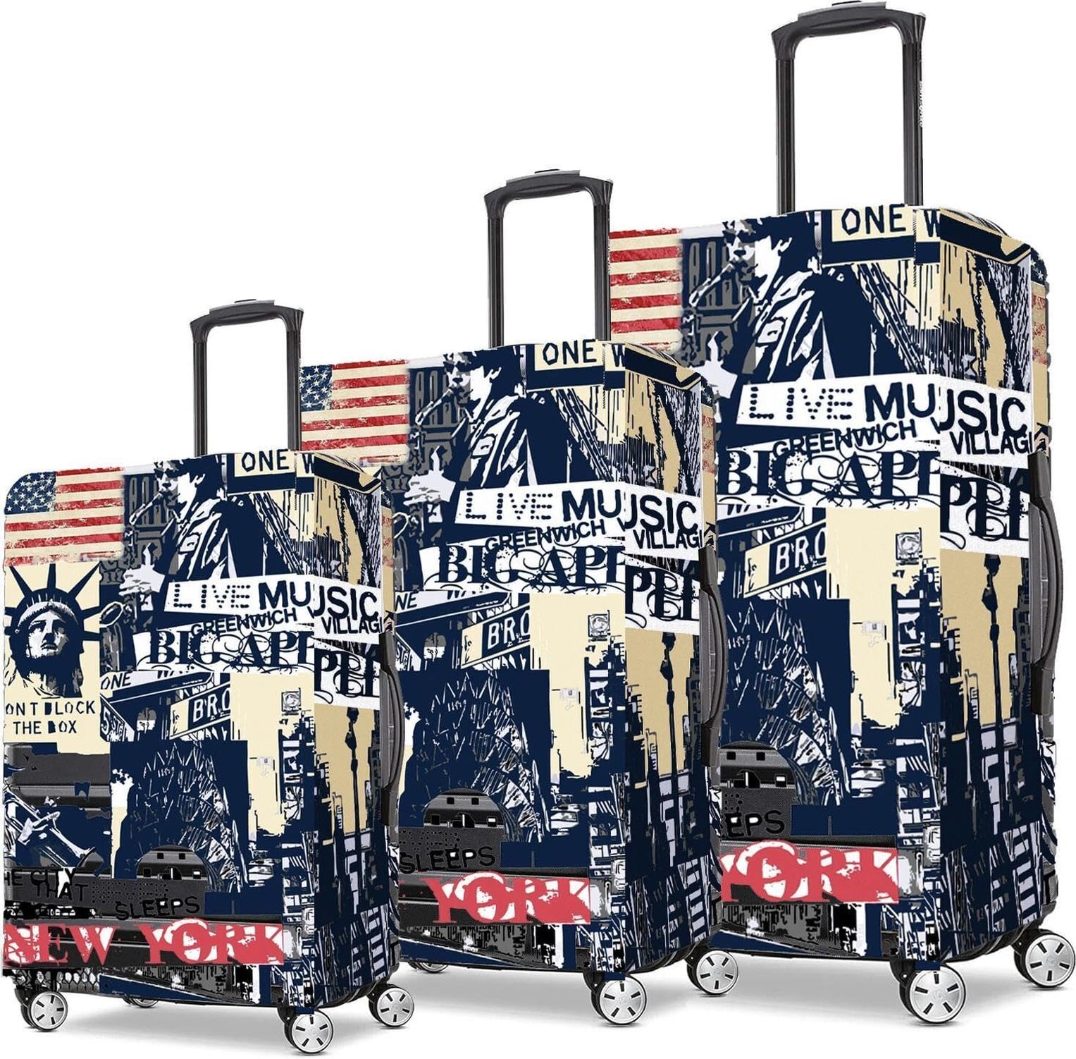 Premium Printed Polyester Luggage Cover for Trolley Bags Stretchable Suitcase Protector for Travel and Dust Protection-image-26