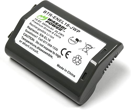 Miniatura 3 de Wasabi Power EN-EL18, EN-EL18a, EN-EL18b, EN-EL18c Cubierta de batería y cámara de batería para Nikon BL-5, MB-D12, EN-EL18