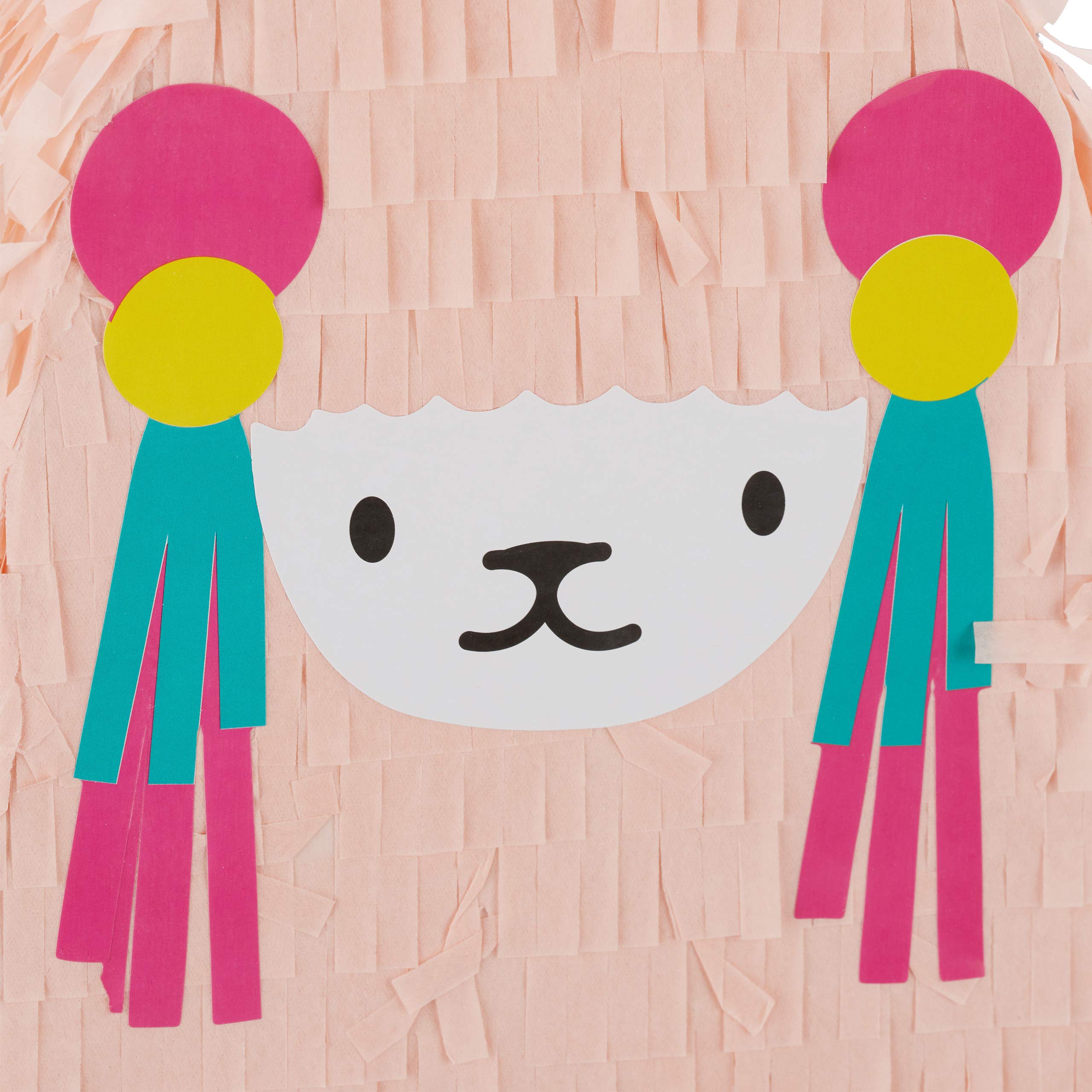 4x Pignatte a Forma di Lama, da Appendere, per Bambini e Bambine, Compleanno, da Riempire, Alpaca, Color Salmone
