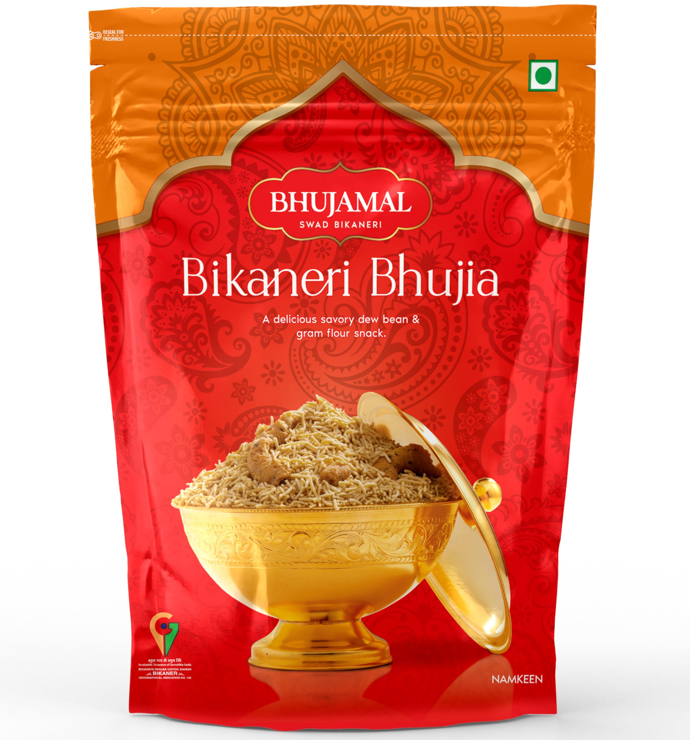 BHUJAMAL Bikaneri Bhujia 1kg All time favourite indian snacks/Namkeen