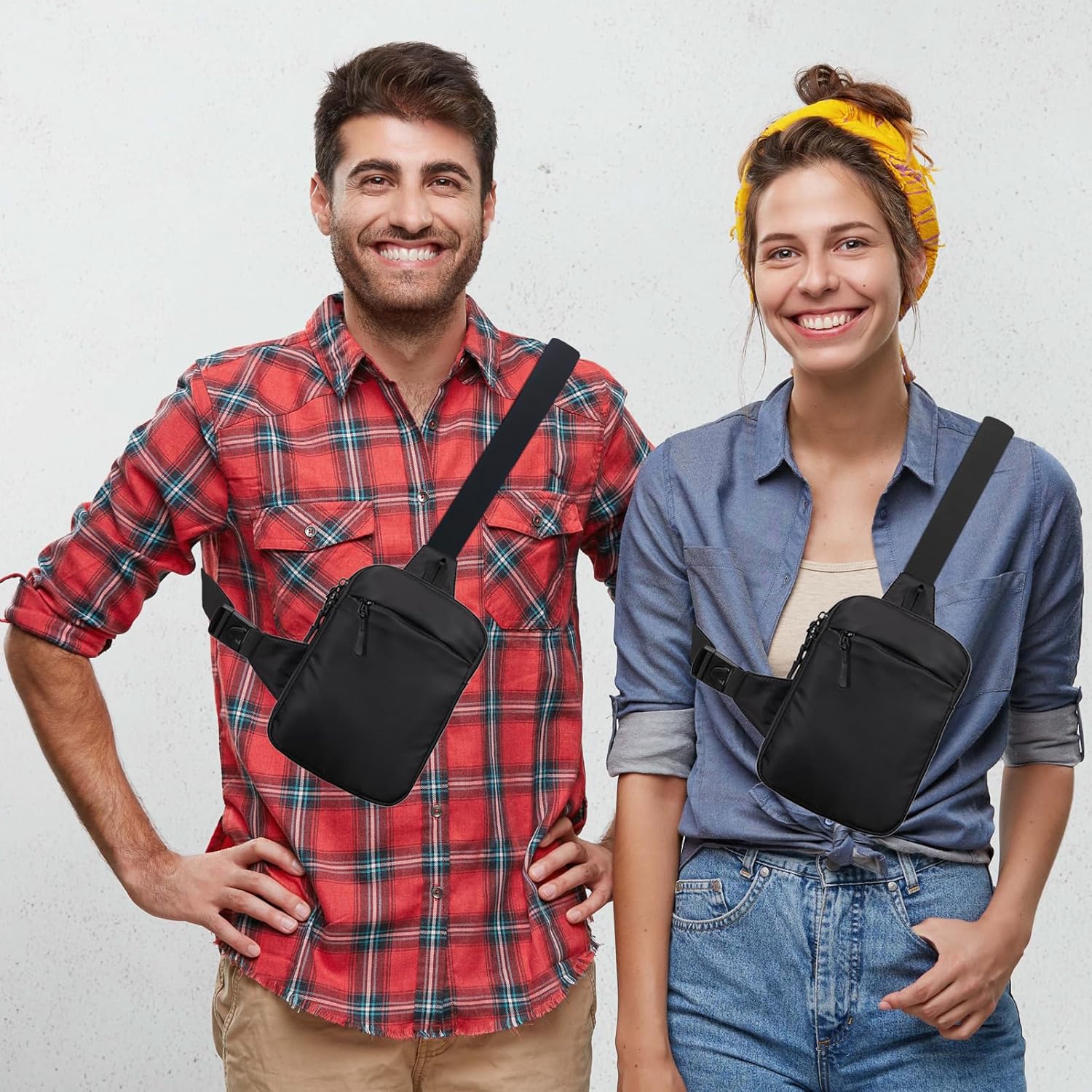 Small Sling Bag Mini Chest Crossbody Bag Shoulder Bag for Men Women - Image 9