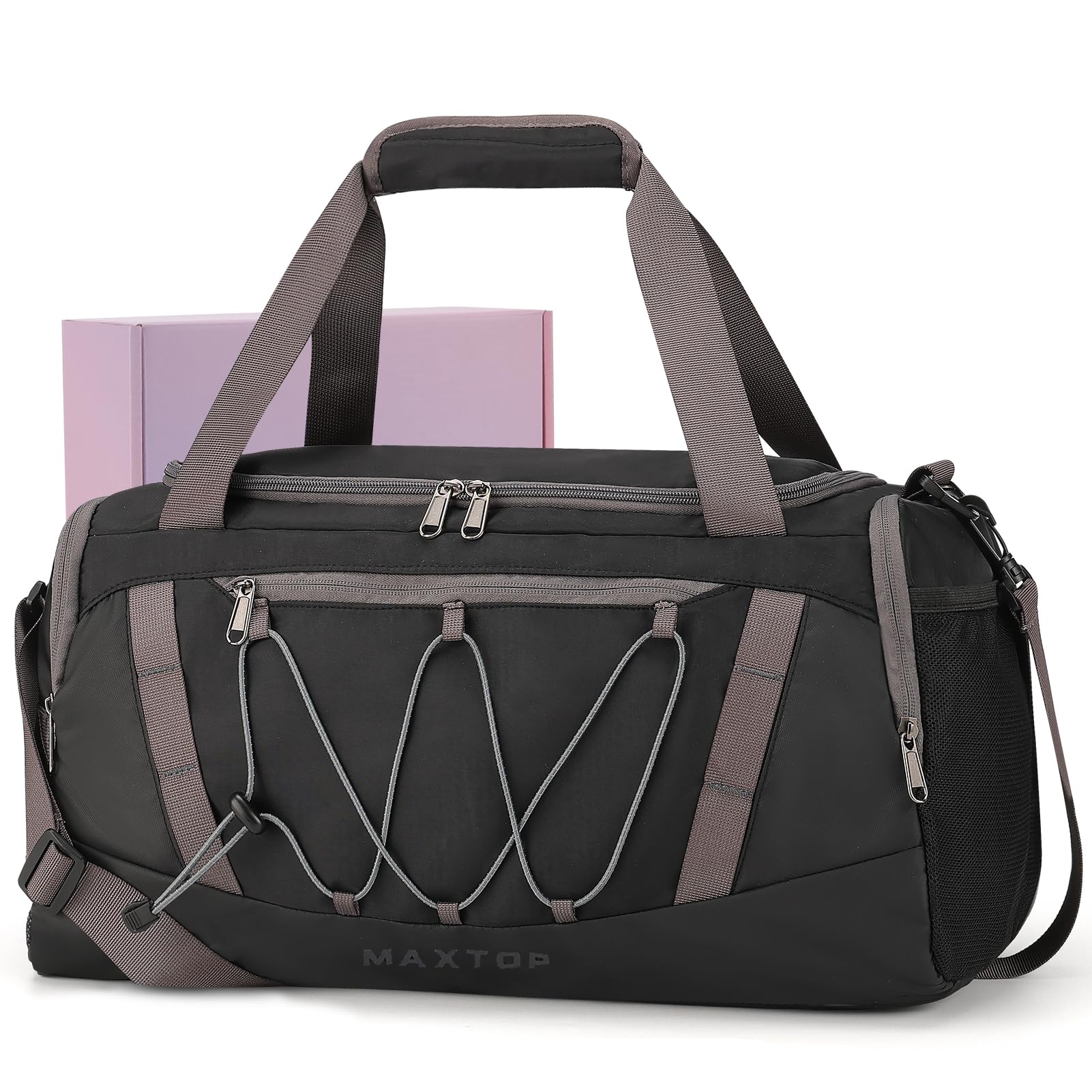 MAXTOP Travel Duffle Bag for Women Carry On Tote Weekender Overnight Bag Large Capacity Duffel Bag With Shoe Compartment,Gym Tote Bag with Dry and Wet Separation