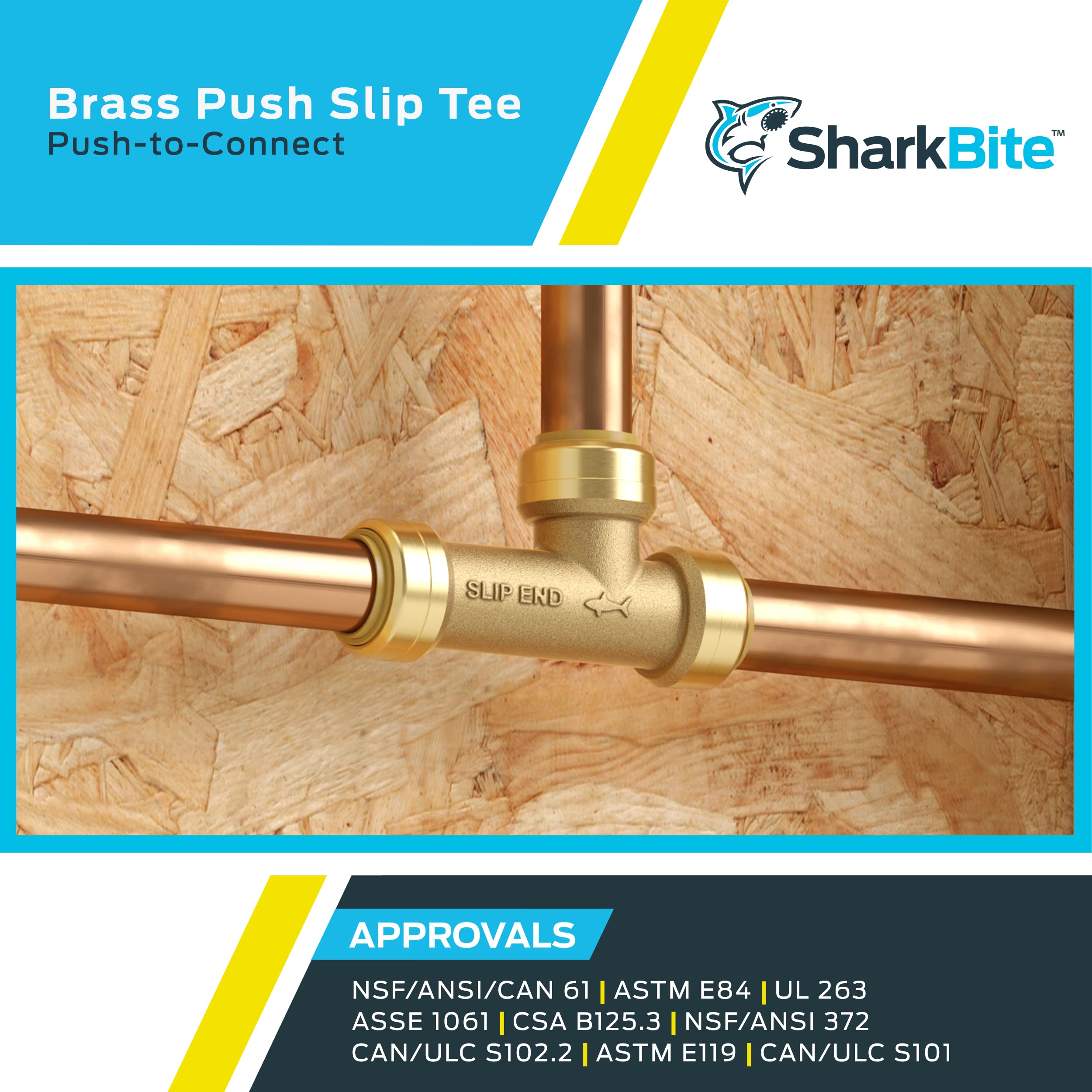 Sharkbite u3362lfa Slip T, 1/2-inch por 1/2-inch por 1/2-inch