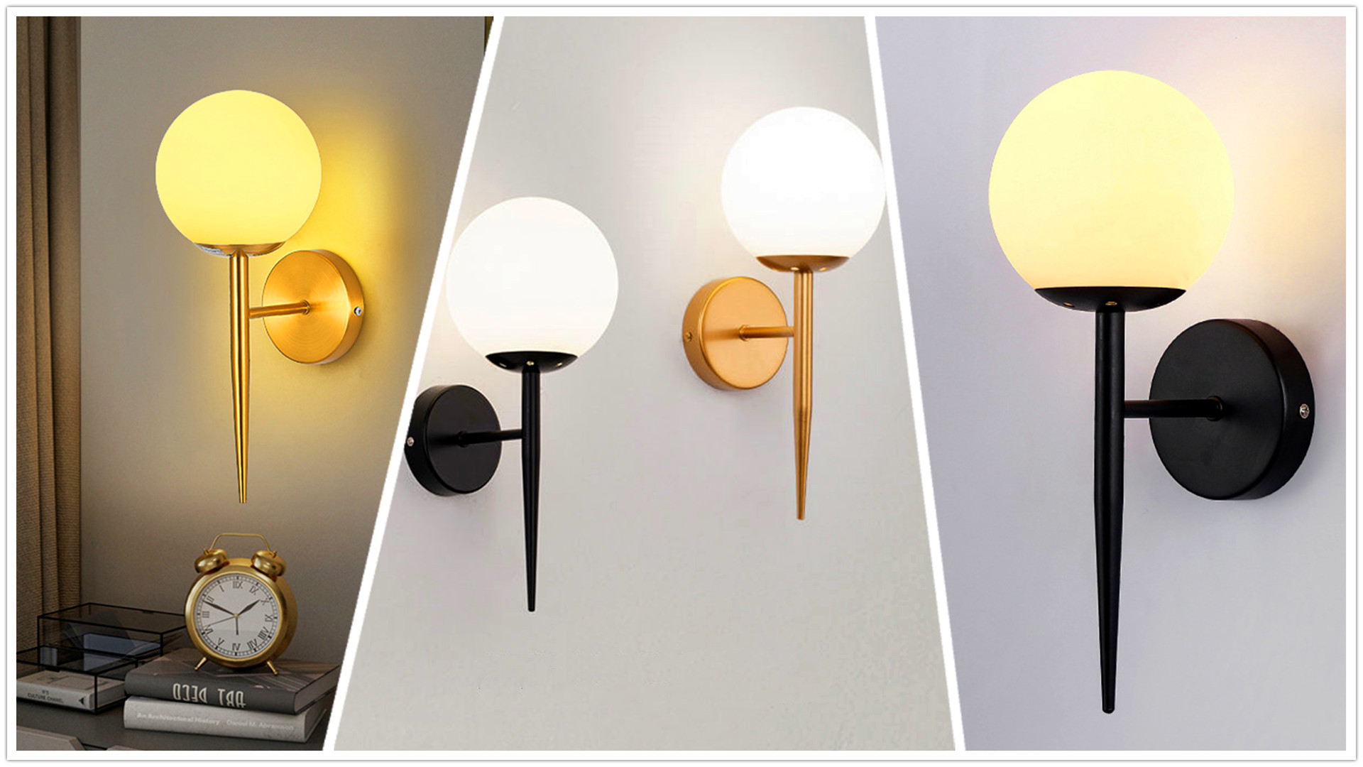 Lampada Da Parete LED Oro - Luce Calda Per Interni Moderni - Foto 11