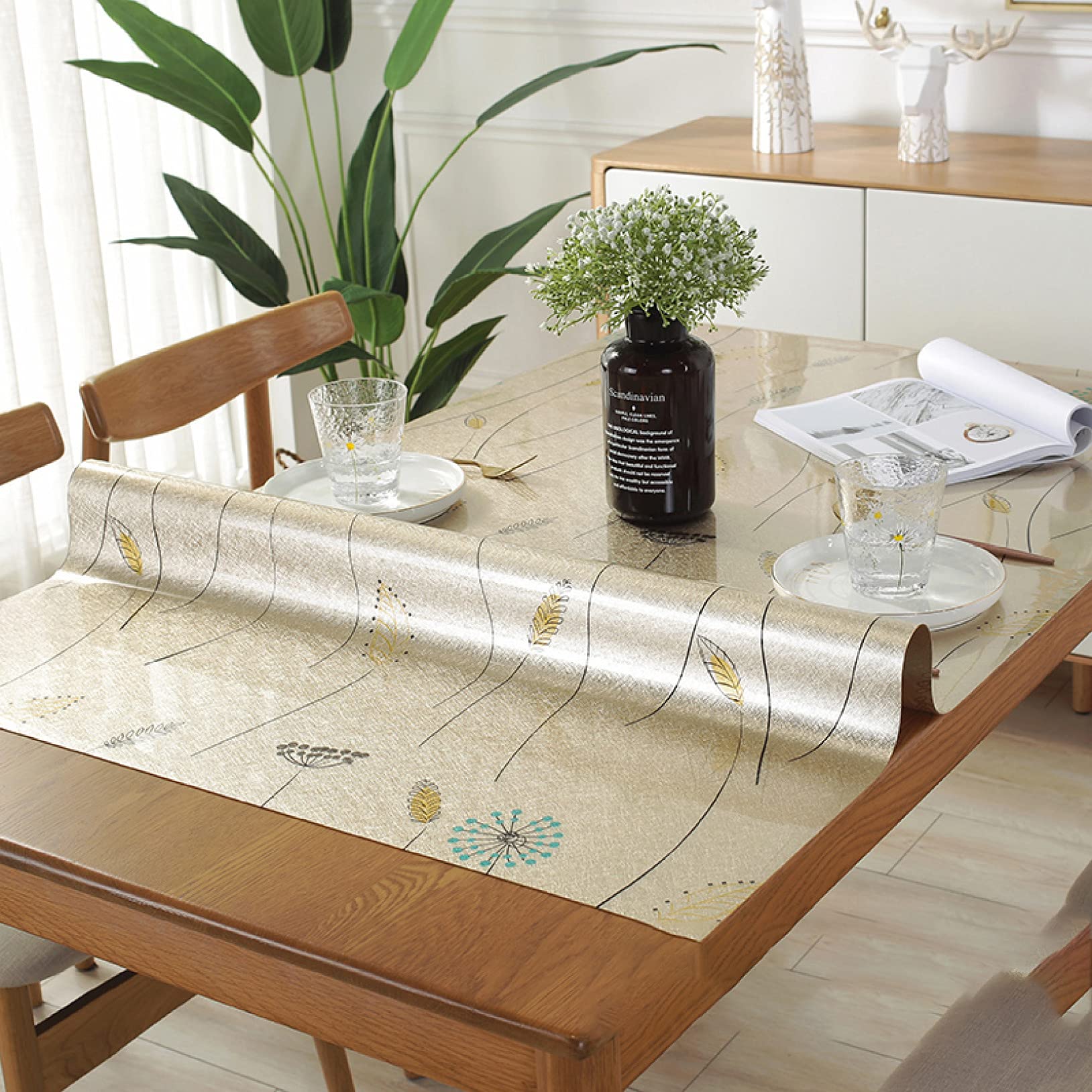 北欧風　ダイニングテーブル　カバー付 楽天市場】「楽天1位受賞」【オーダーできる】円形 方形 テーブル