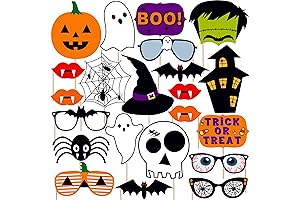KatchOn, Scary Halloween Photo Booth Props (Pack of 22) - Perfect for...