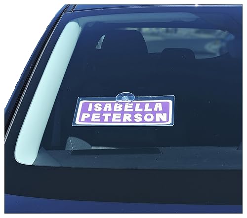 Suction Cup Student Pick-Up Sign Car Rider Tag Student Name Tag Carpool Tag Student Identification Tag School Pickup Sign