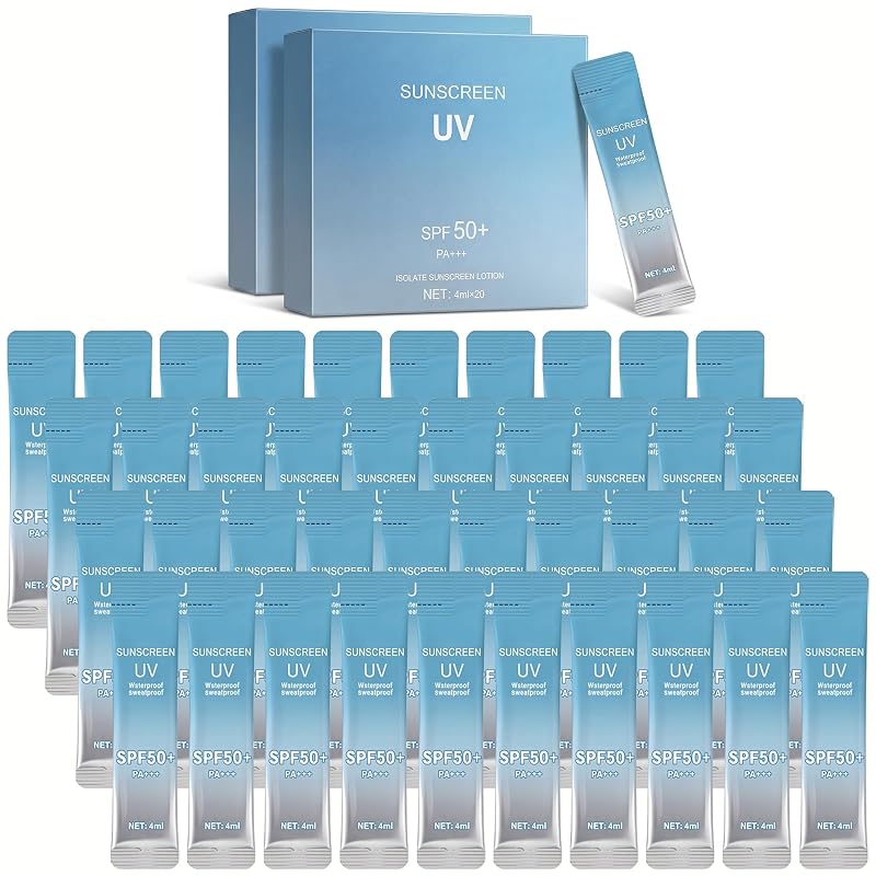 Protetor solar facial Okerker FPS50+ PA+++, 40 unidades de 4 mL