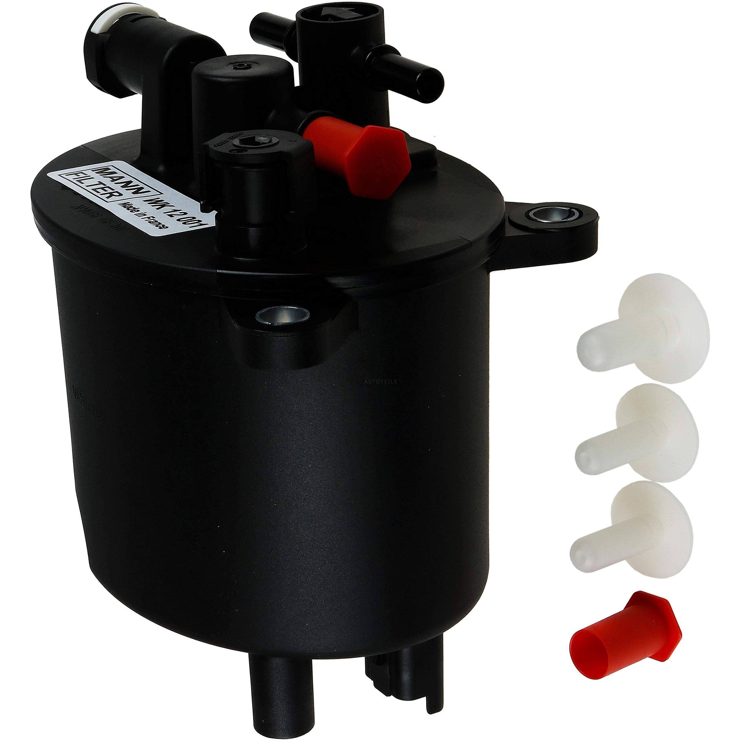 Paquete de inspección Kit de mantenimiento de filtros con filtro de aceite HU 711/51 x, filtro de aire C 35 160/1, filtro de combustible WK 12 001, filtro de habitáculo CUK 4179, tornillo de