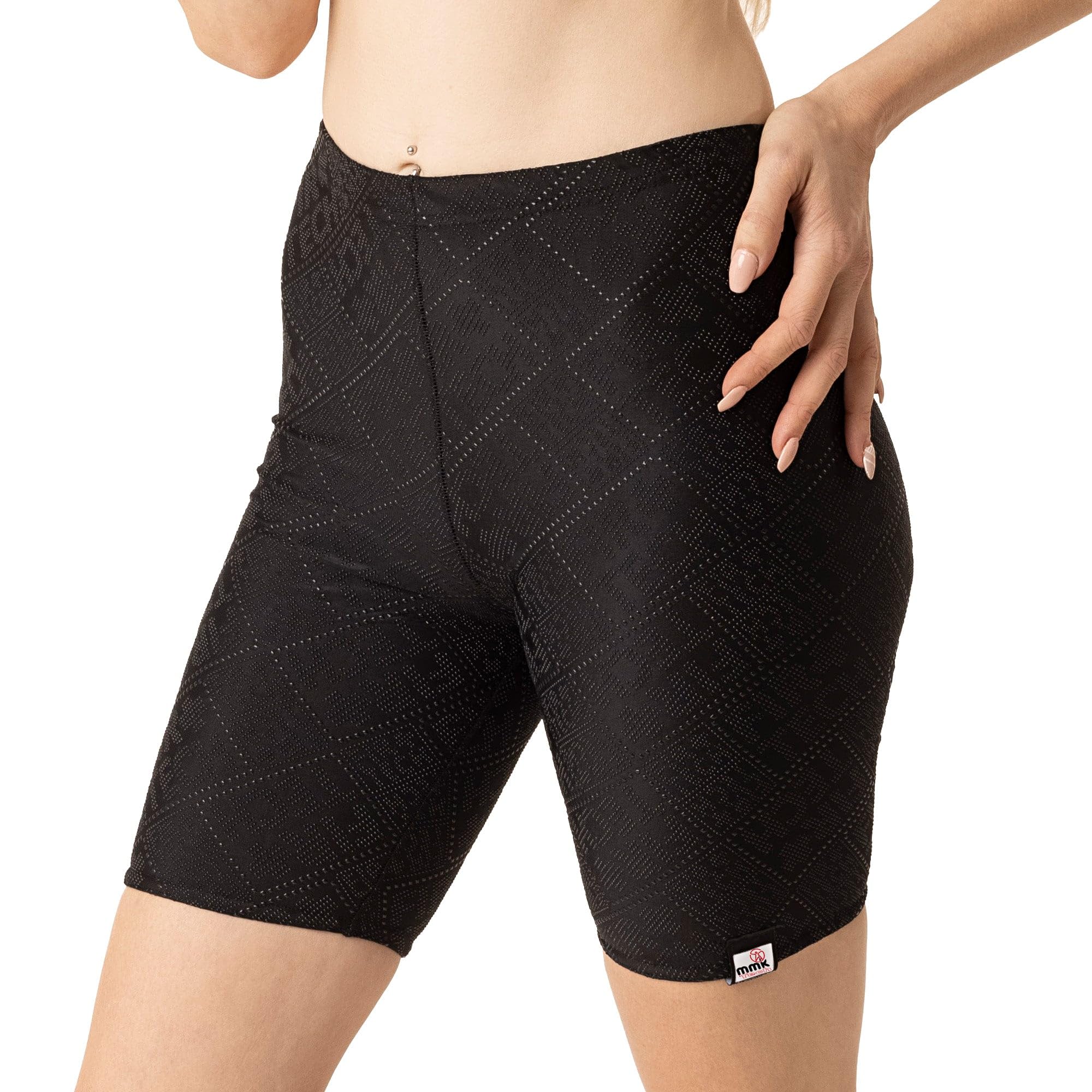 Wärmende Leggings kurz 2/4 mit Wärmefasern, Radlerhosen-Länge, ohne Strom, Akku oder Kabel