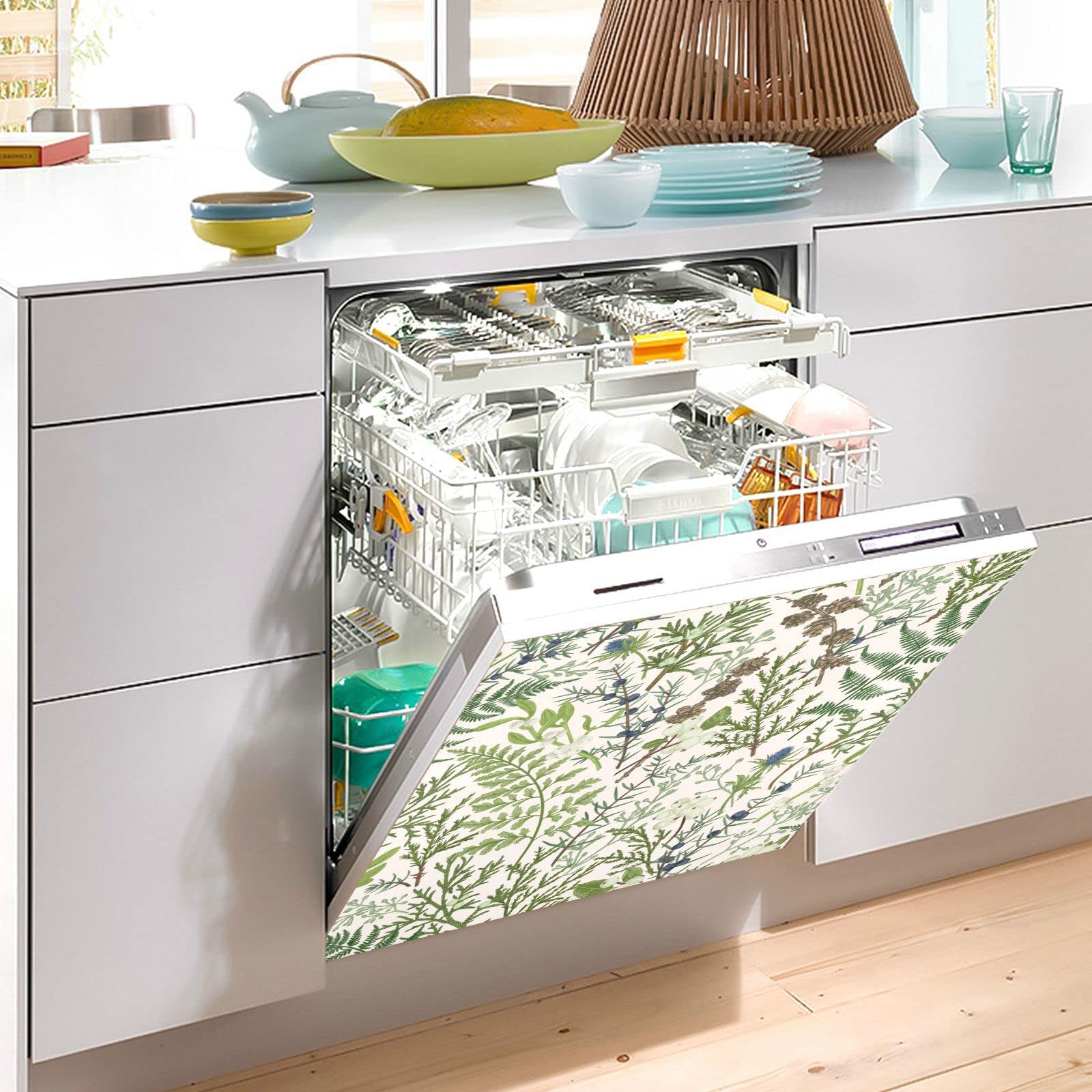 Seastar - Copertura magnetica per lavastoviglie, 58,4 x 66 cm, per cucina, per armadio, cucina, lavanderia, idea regalo
