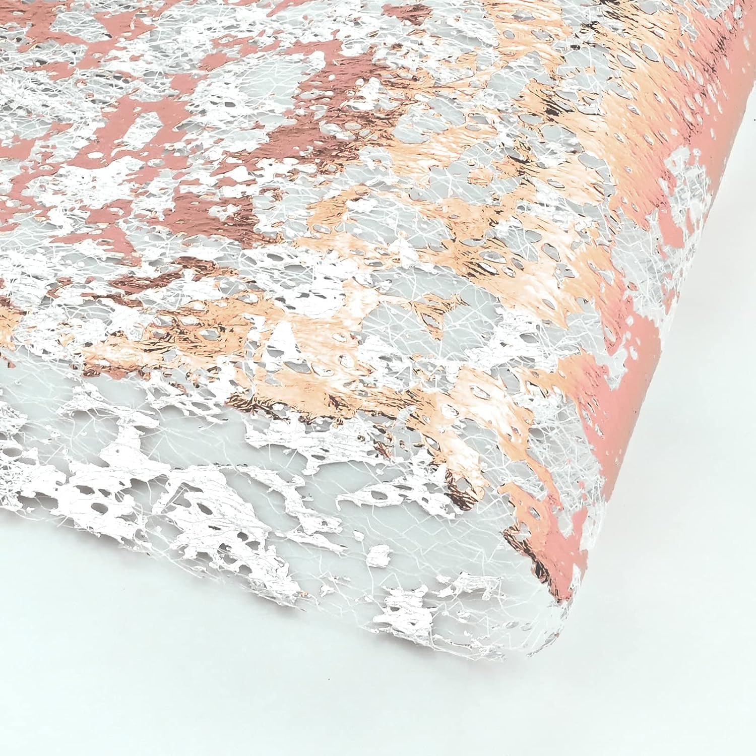 Tafelloper, roségoud, 28 cm x 15 m, tafelloper met coating in glanzend