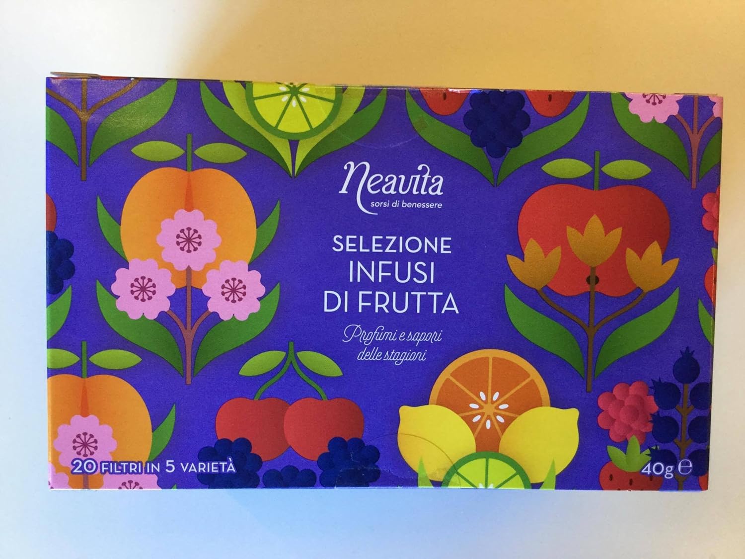 Cofanetto Latta Neavita PicNic Wellness - 20 Filtri Per Tè Con Gusti Mandarino, Zenzero, Frutti Di Bosco - Foto 6