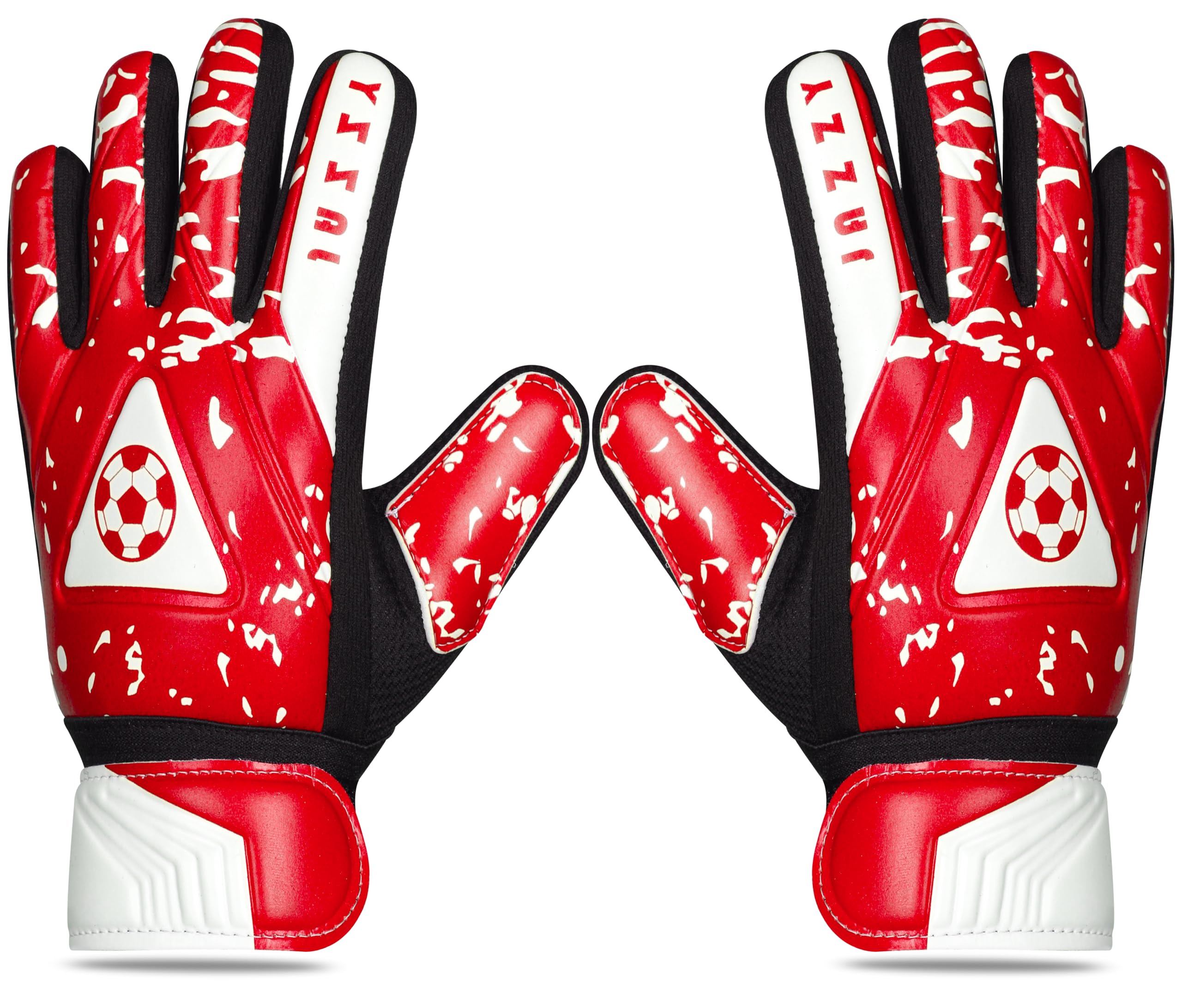 Guantes de portero para jóvenes con doble protección de muñeca, material de látex antideslizante