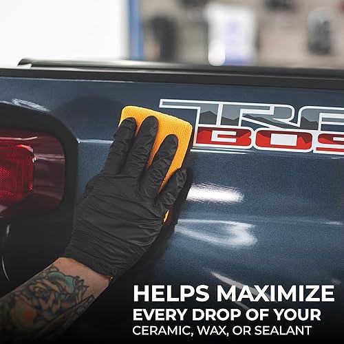 Miniatura 5 de The Rag Company - Las esponjas aplicadoras de detalles de microfibra Pearl - Herramienta de detalles versátil, extra absorbente, capaz de soportar