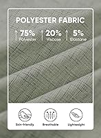 Vista 63 de JMIERR Camisas de vestir a rayas con botones y manga corta para hombre