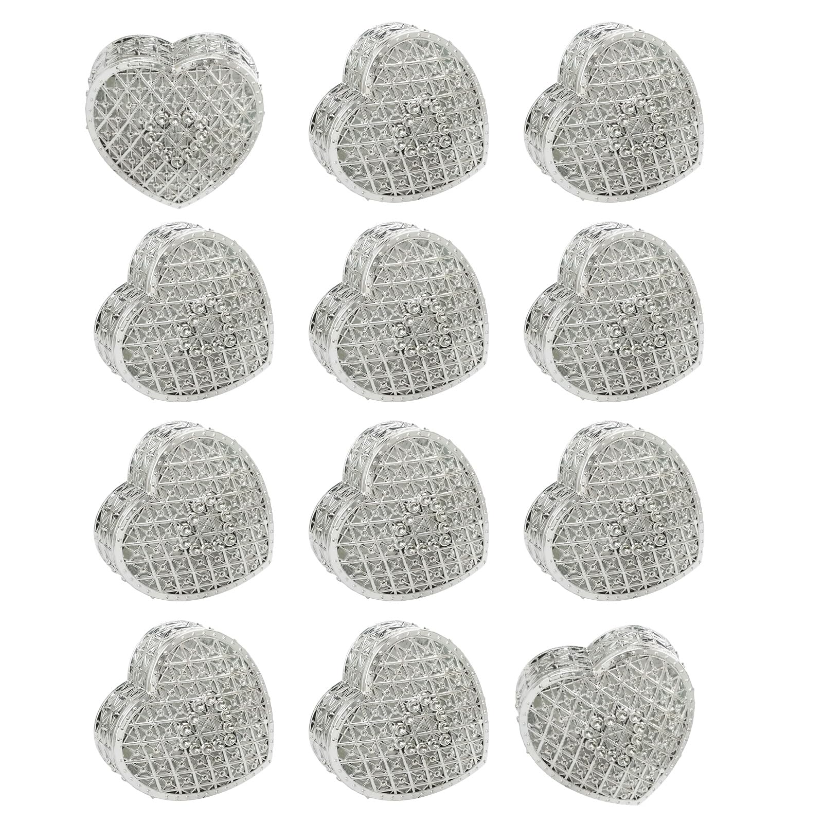 Msioytog Exquisite Heart Shaped Storage Box for Weddings Anniversaries and Festivals Elegant Candy Container Gift Boxes