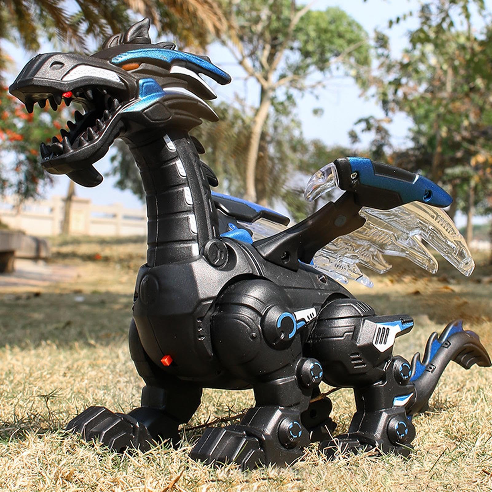 Dinosaurio Robot Eléctrico Con Luces Y Spray – Juguete Andador Educativo Para Niños De 3 A 12 Años