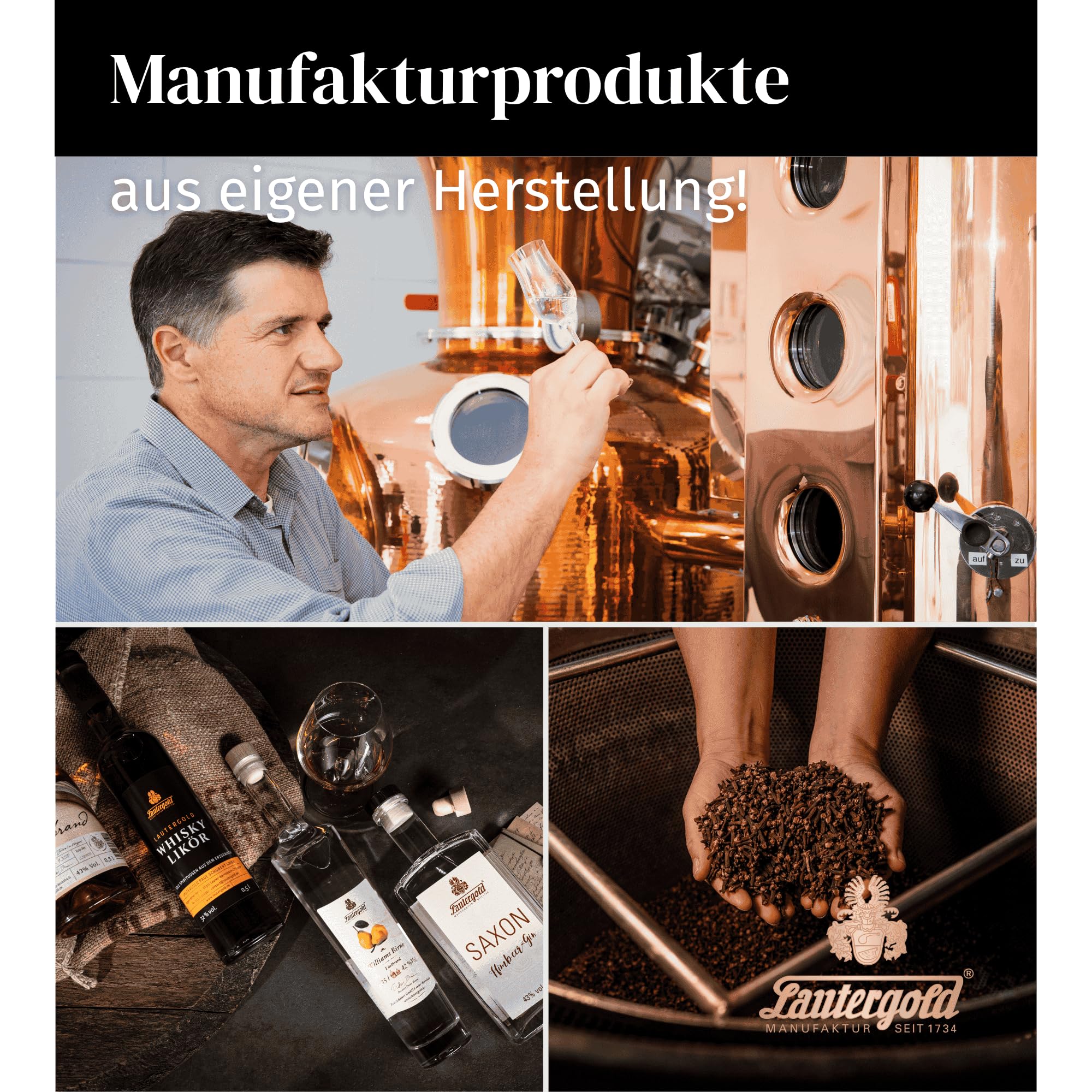 Adventskalender Liköre Spirituosen Brände und Geiste