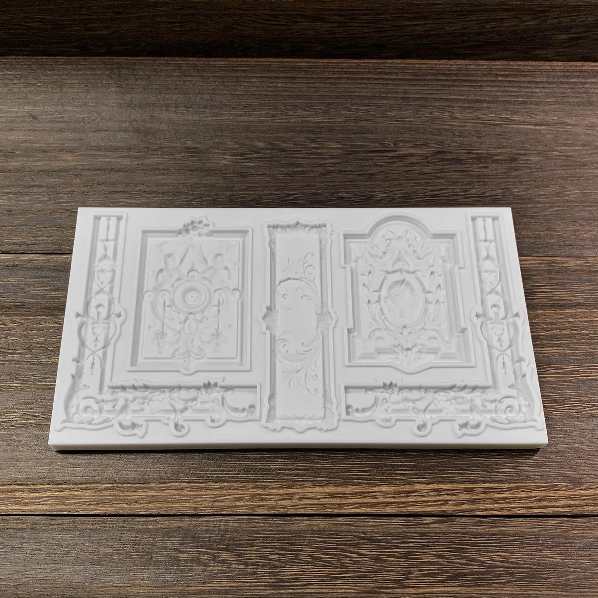 Baroque Curlicues Scroll Lace Border Silicone Mold (Style B) For Fondant, Resin, Clay & Cake Decorating - Intricate Filigree Design Cake Decorating Filigree Mold