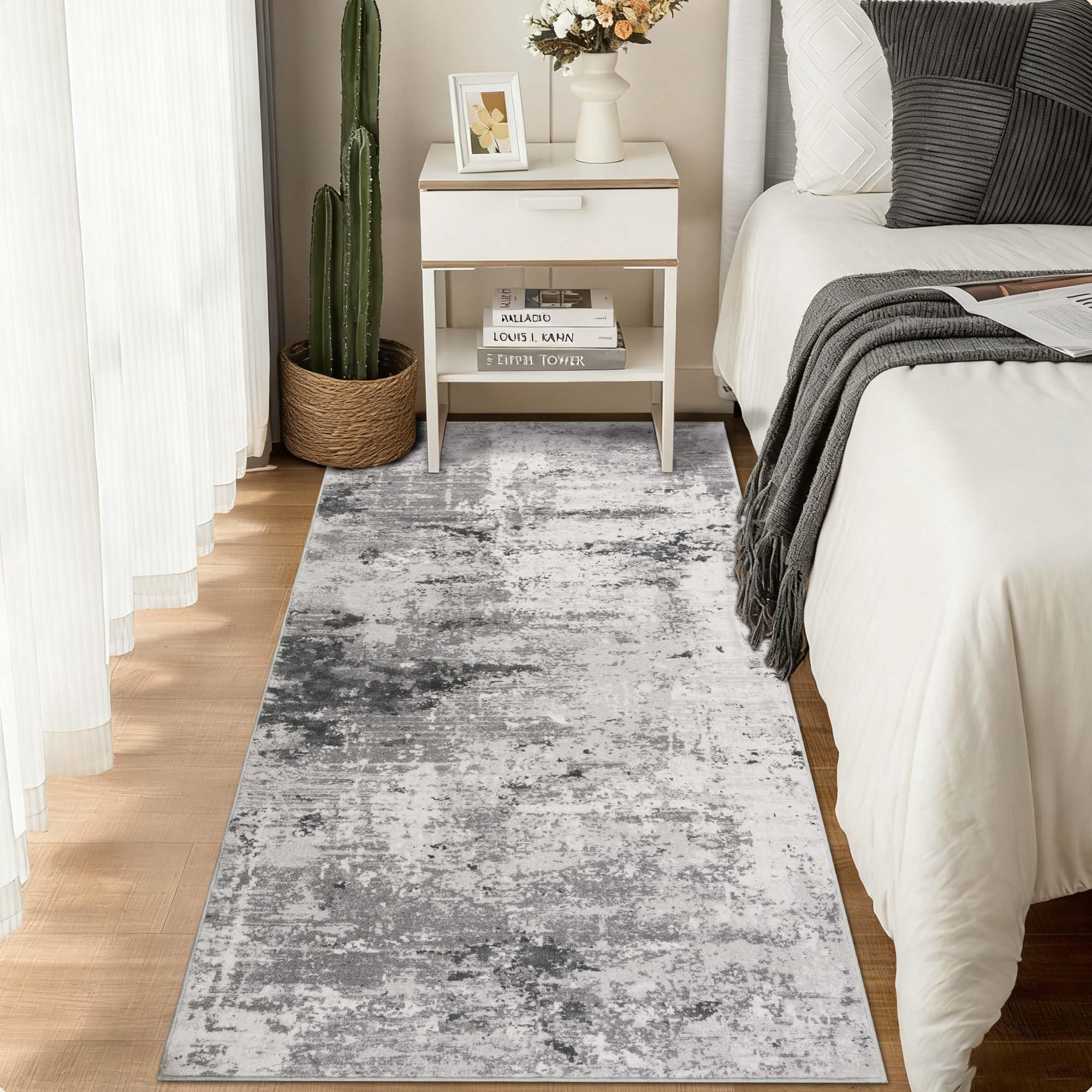Cekene Abstrakt Waschbarer Teppich Rund 120cm Beige Runder Teppiche Wohnzimmer rutschfest Schlafzimmer Tepich Moderner Kurzflor Rund Teppiche für Kinderzimmer Esszimmer Büro(Taupe)