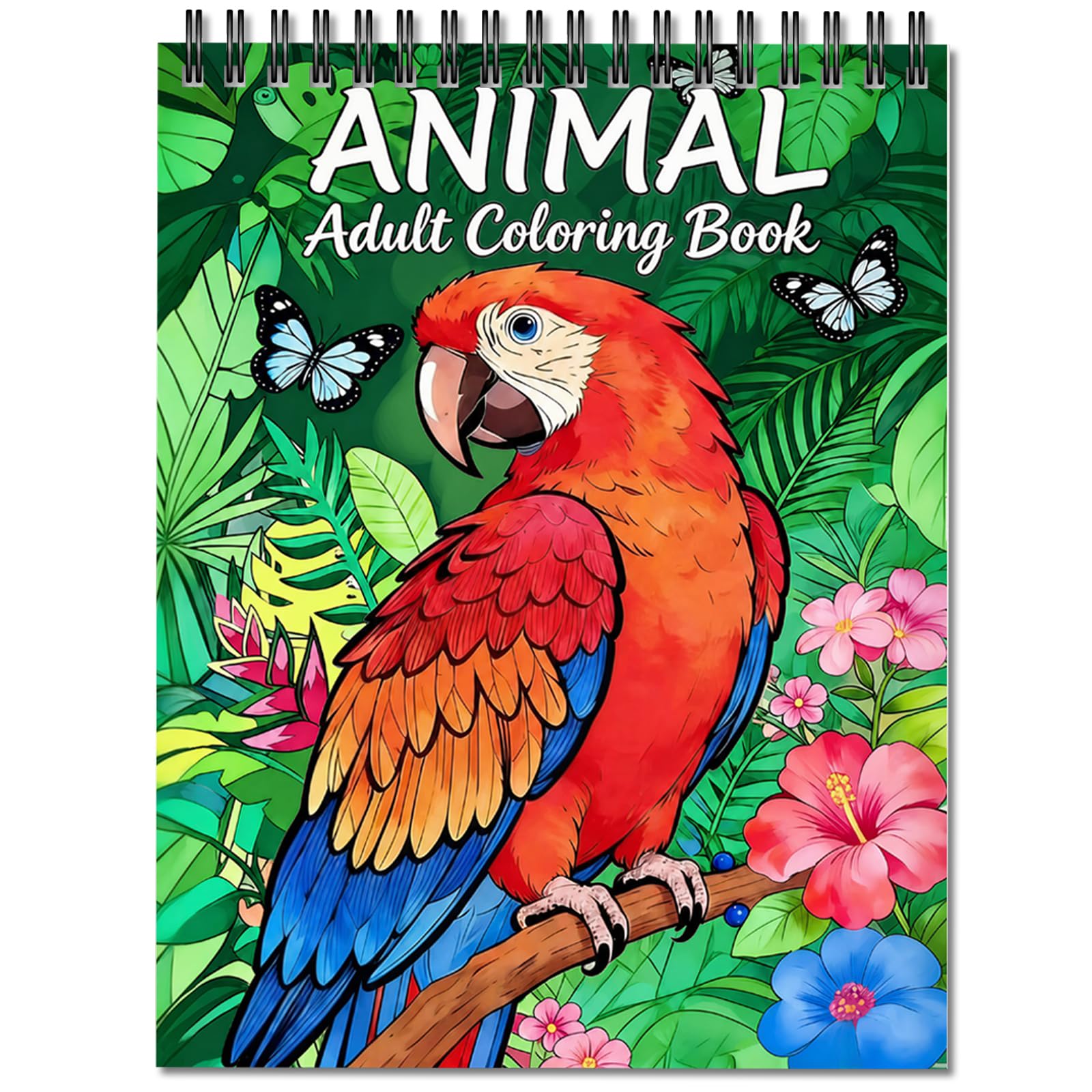zexstar Adult Colouring Book, Spiral Bound Colouring Books for Adults