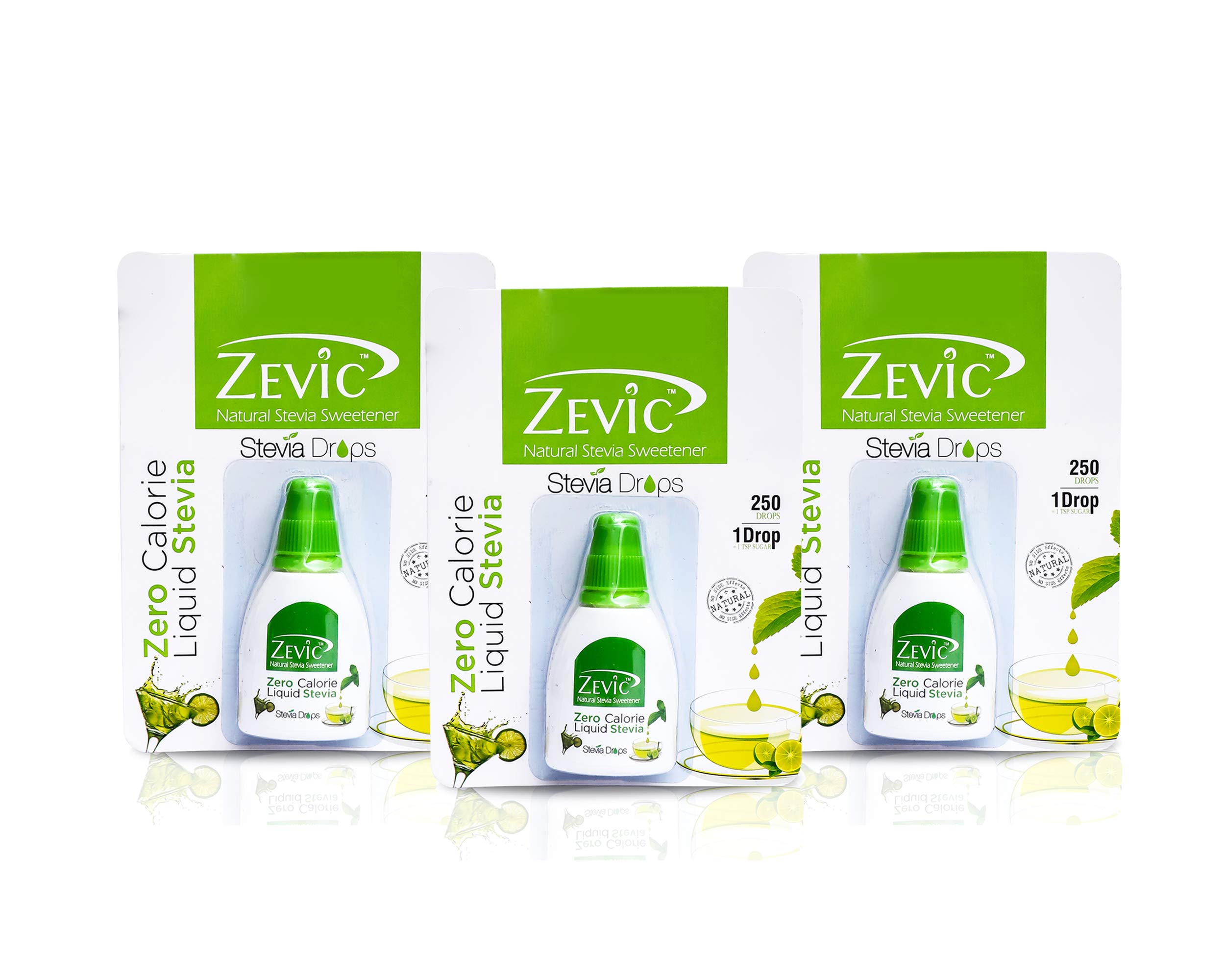 ZEVIC 100% Natural Sugar Free Stevia Liquid Drops | Zero Calorie | Vegan | Keto & Diabetic Friendly | Sweetener Drops - 750 Servings (Pack of 3) (B07HWVX8LL) Amazon Price History, Amazon Price Tracker