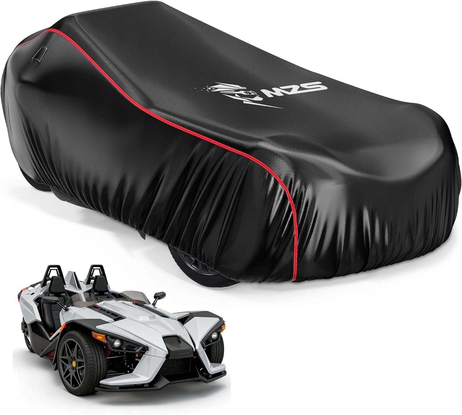 MZS Full Cover Compatible with Slingshot S SL SLR R 2015-2026, Heavy Duty 600D Waterproof Slingshot Cover Storage Accessories, All Weather Outdoor Protection Covers with Windproof Vents Reflective